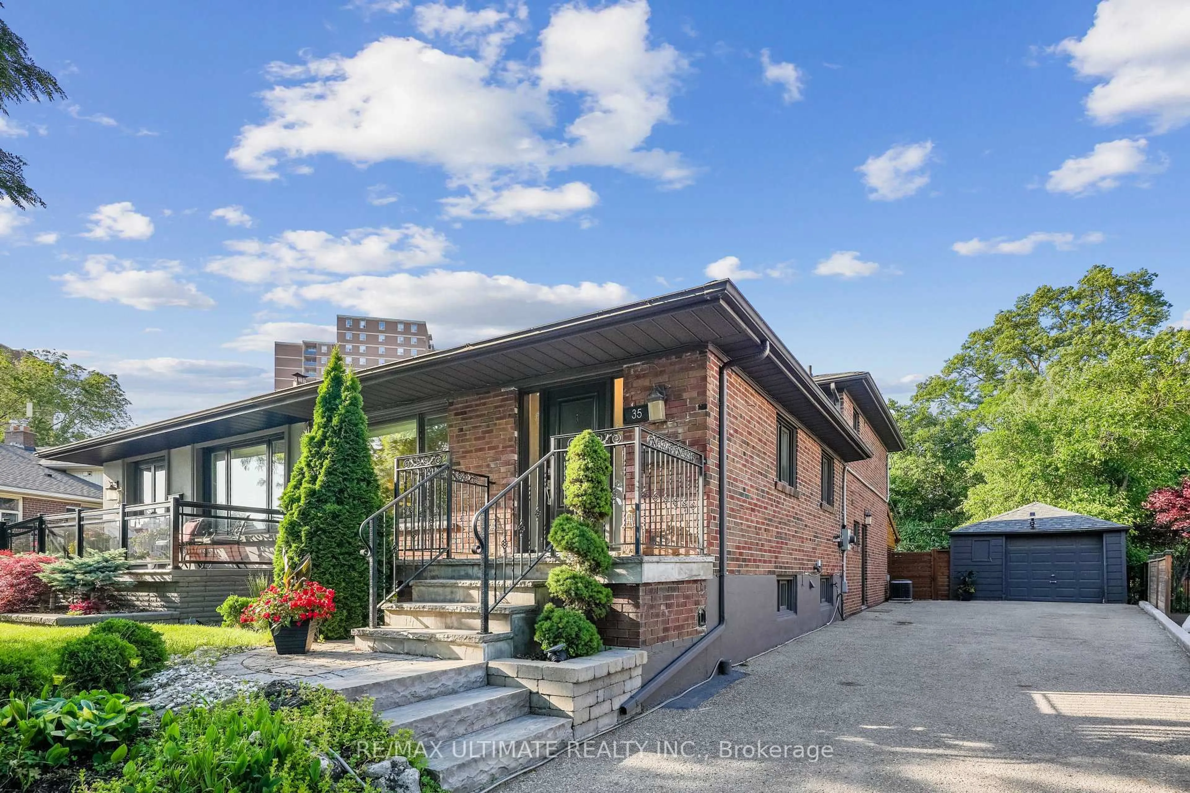 Home with brick exterior material, unknown for 35 Lemonwood Dr, Toronto Ontario M9A 4L3