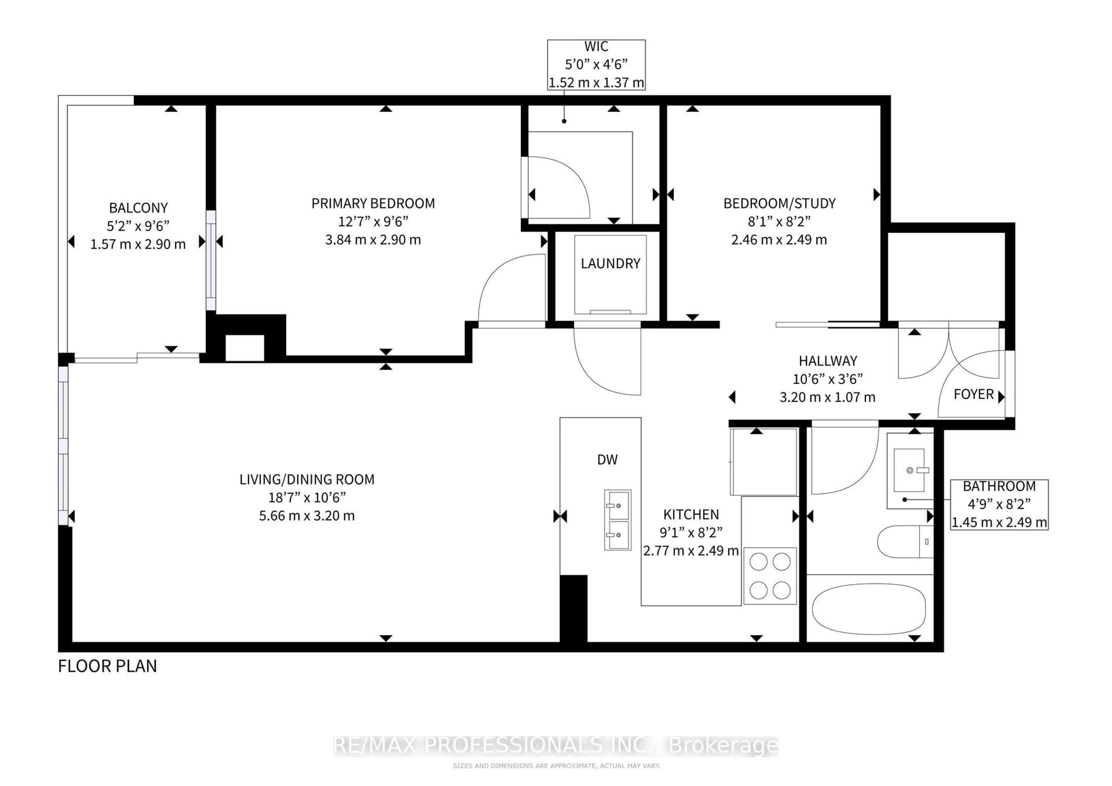 Floor plan for 235 Sherway Gardens Rd #1702, Toronto Ontario M9C 0A2