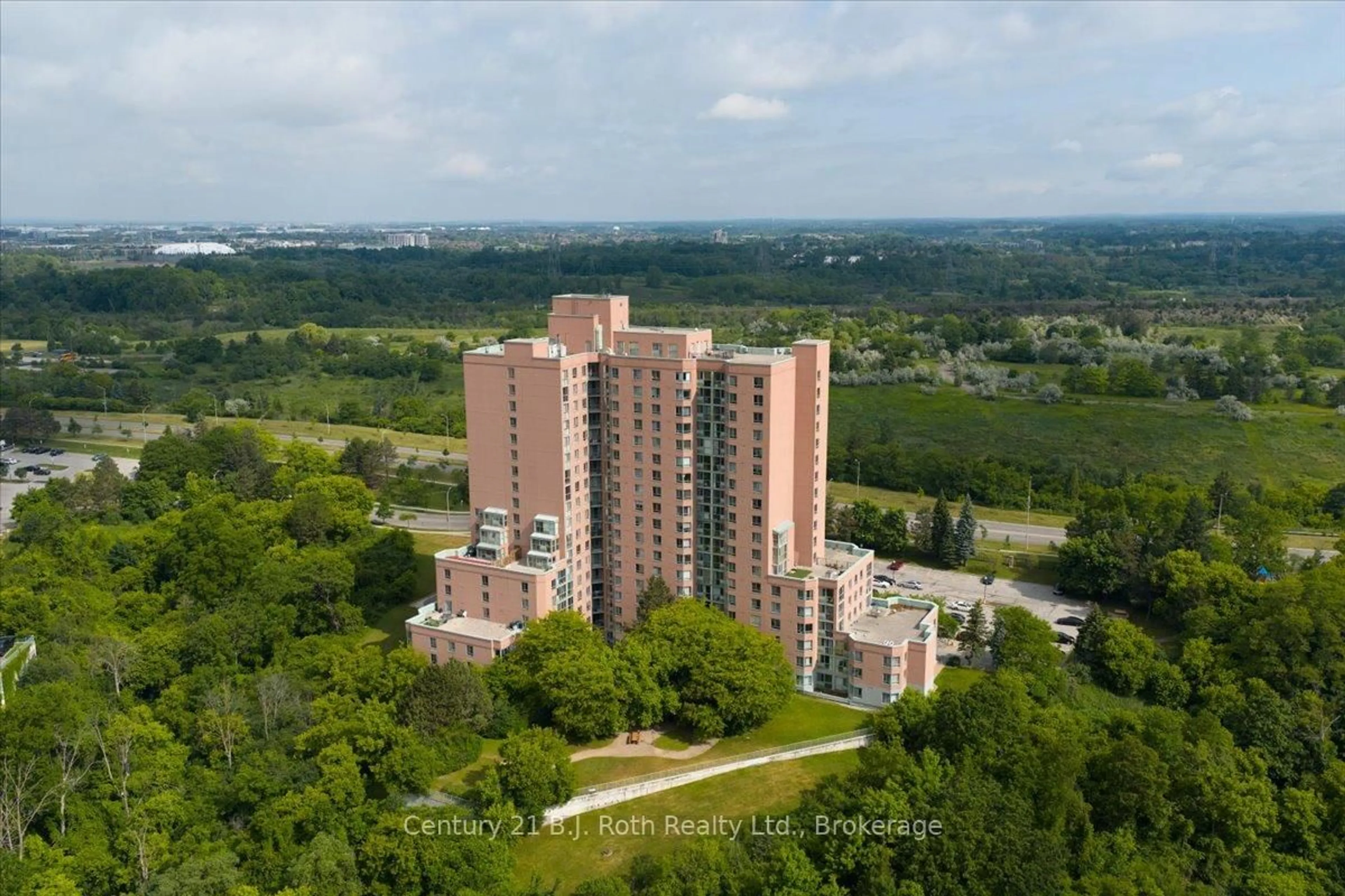 A pic from outside/outdoor area/front of a property/back of a property/a pic from drone, city buildings view from balcony for 41 MARKBROOK Lane #614, Toronto Ontario M9V 5E6