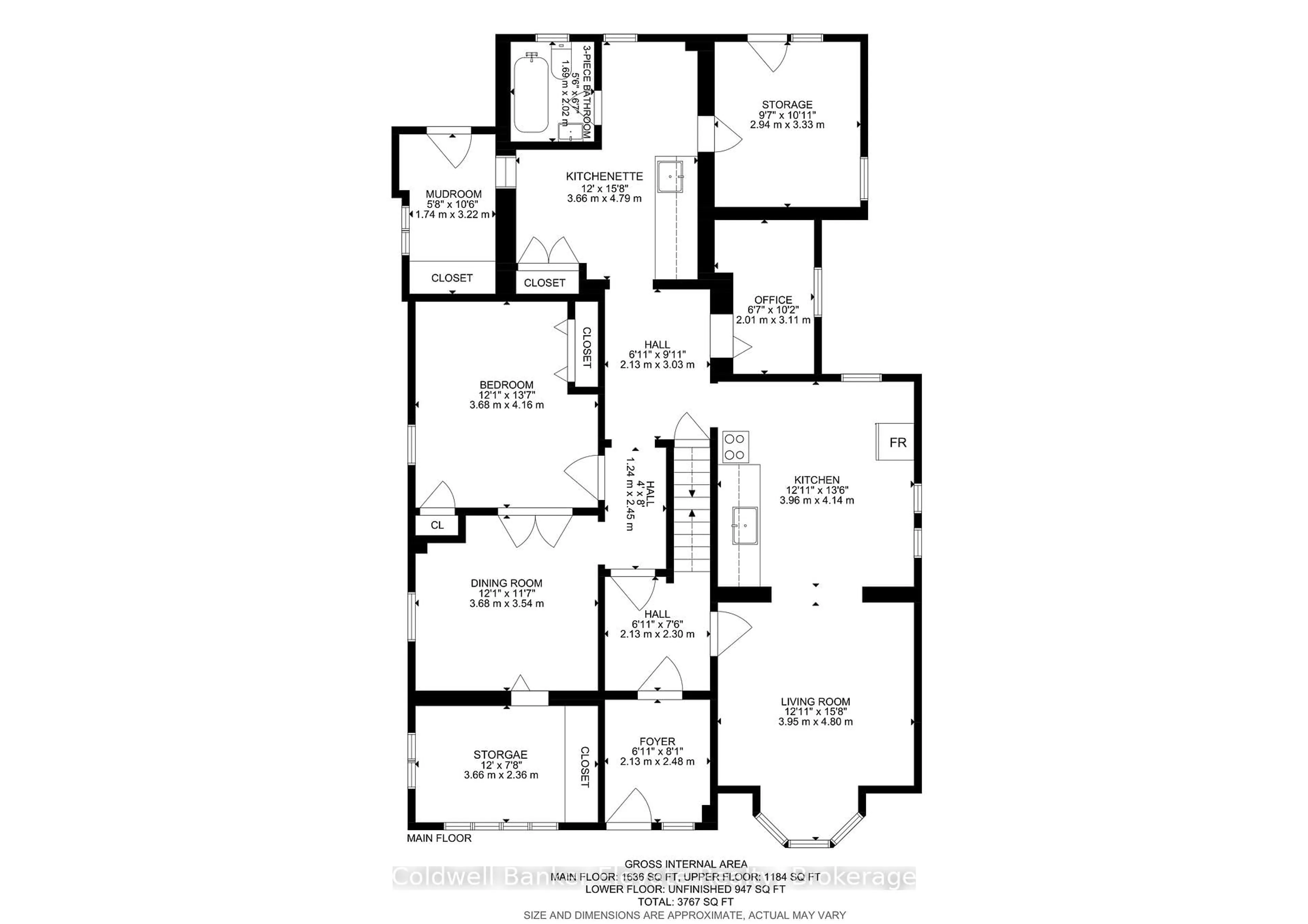 Floor plan for 53 Willow St, Halton Hills Ontario L7J 1Z8