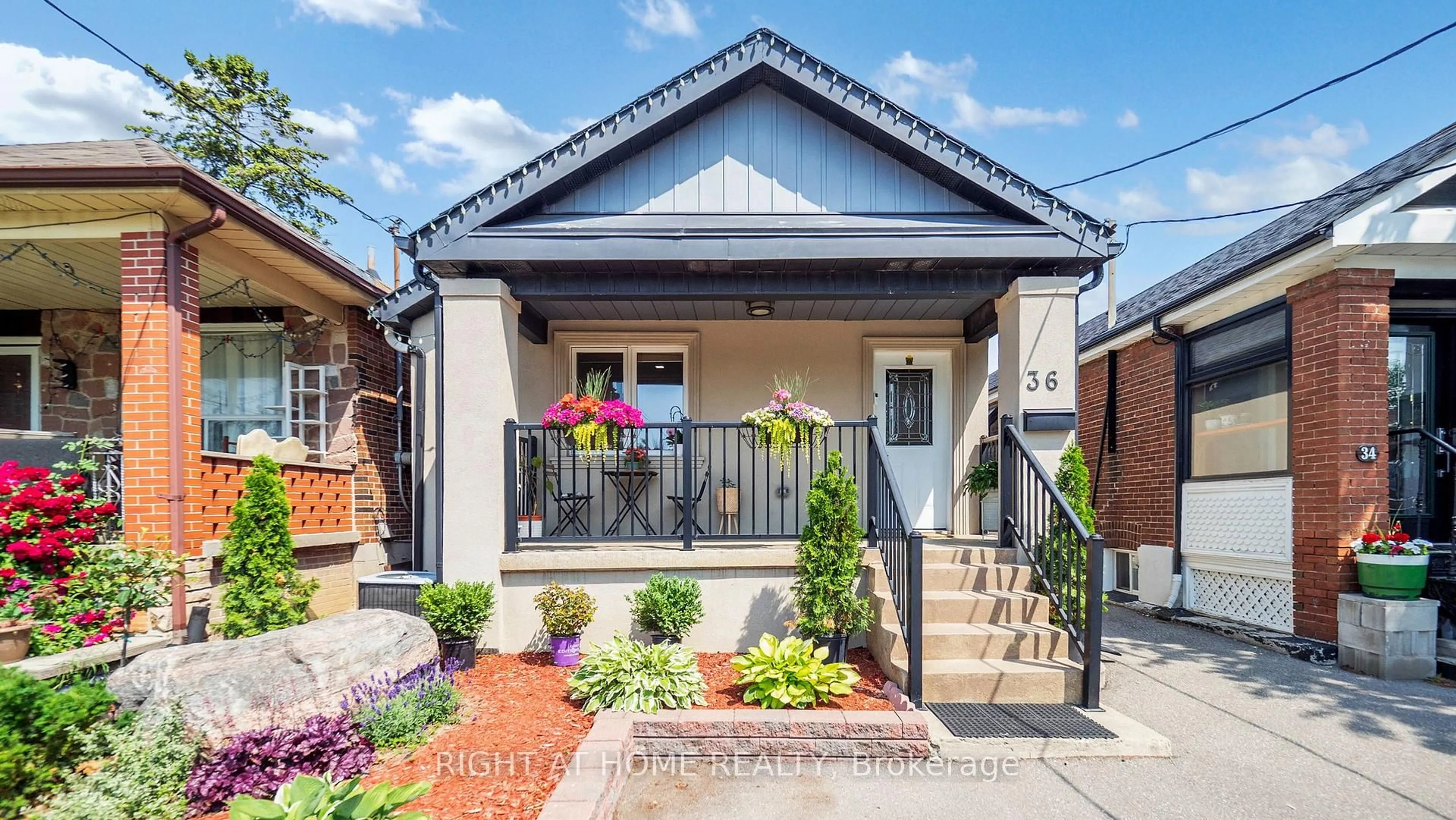 Home with brick exterior material, street for 36 Juliet Cres, Toronto Ontario M6M 1N4