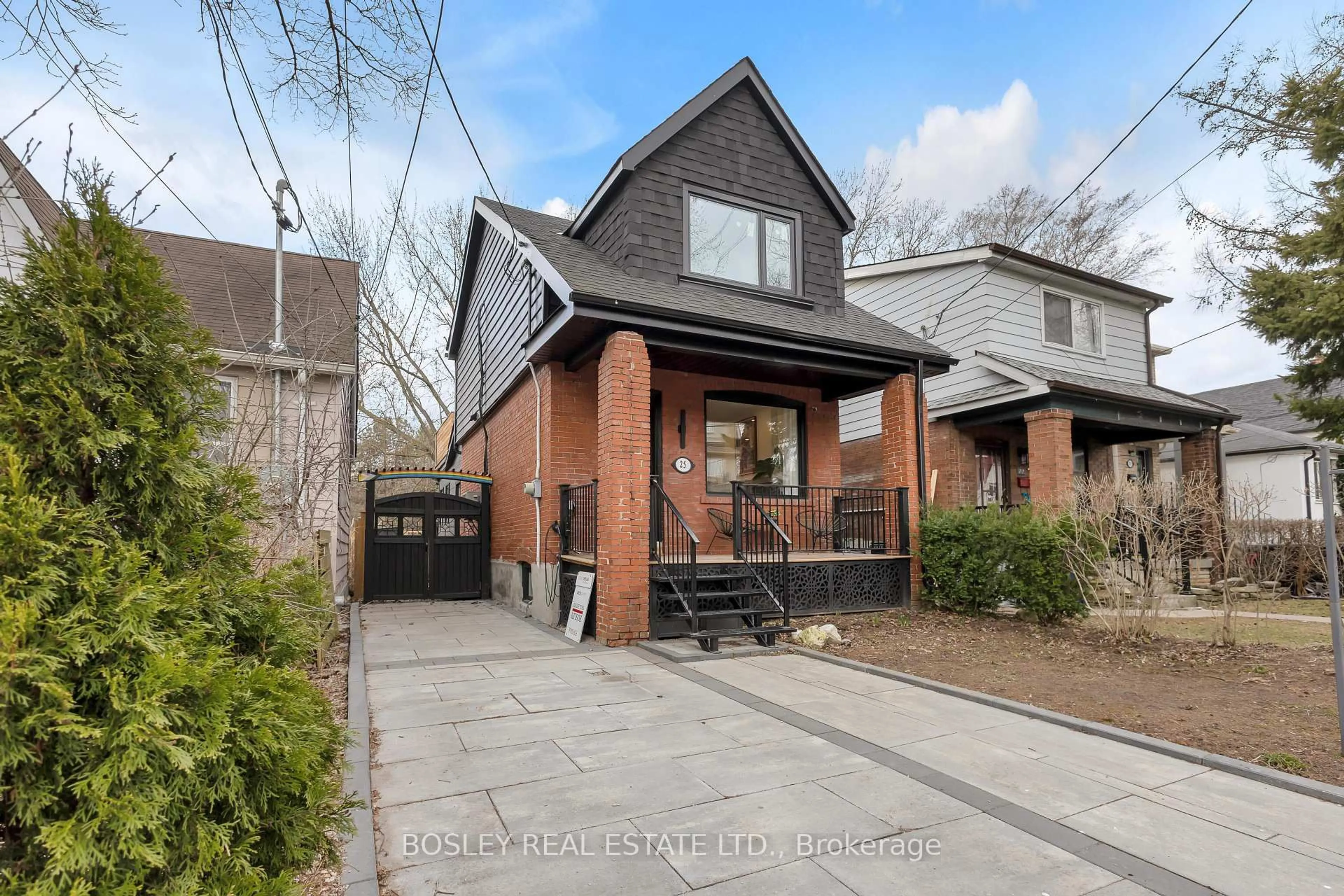Home with brick exterior material, street for 25 Warren Cres, Toronto Ontario M6S 4S1