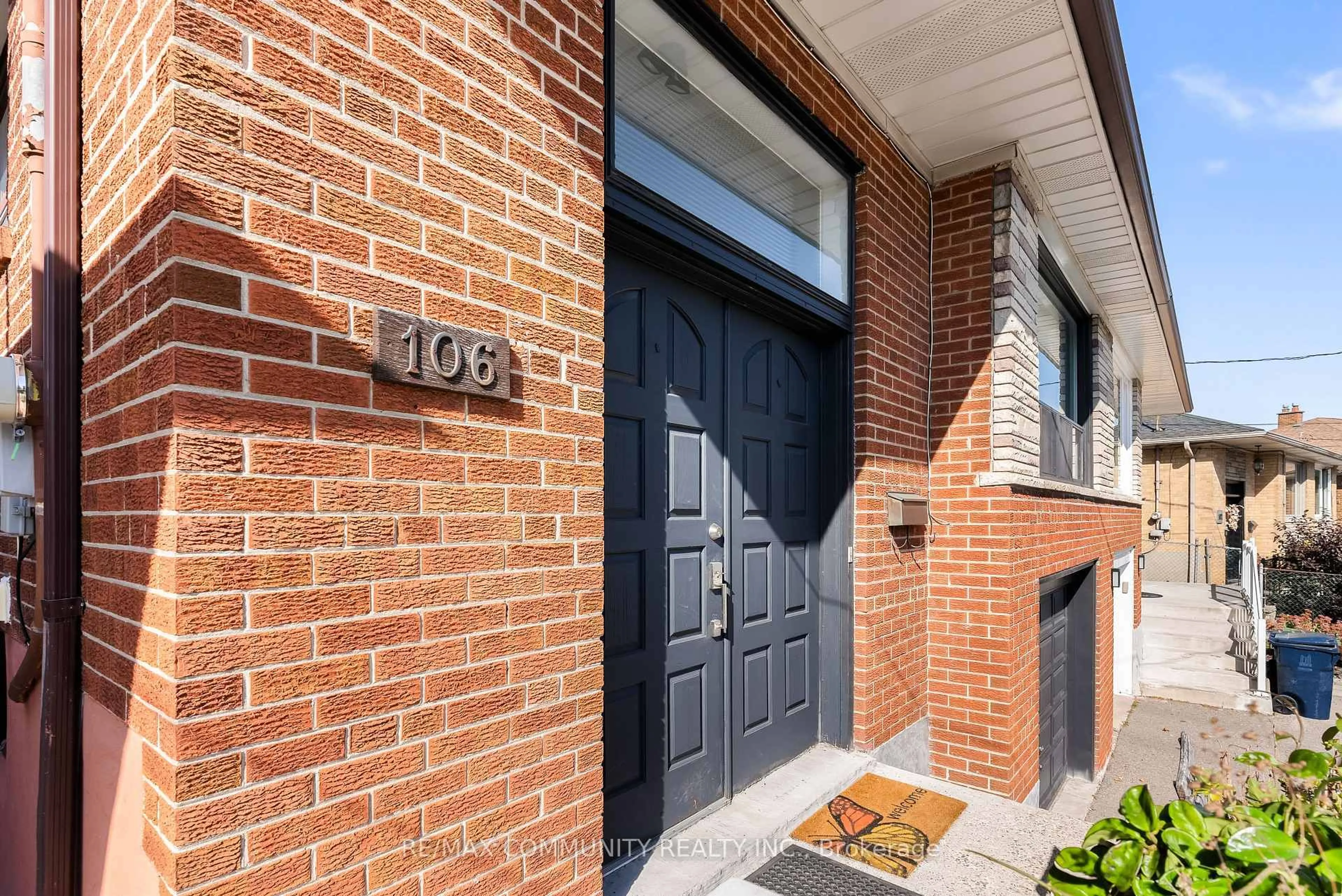 Home with brick exterior material, street for 106 Victory Dr, Toronto Ontario M3M 2J8