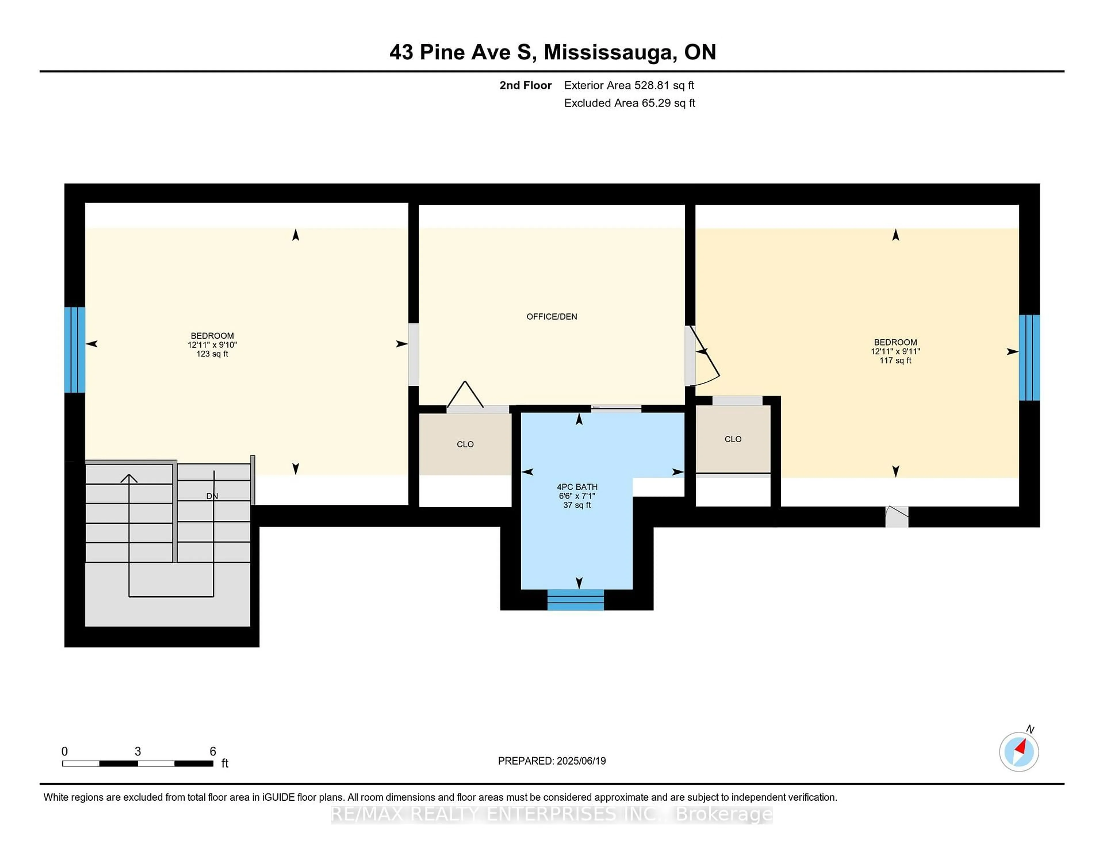 Floor plan for 43 Pine Ave, Mississauga Ontario L5H 2P5