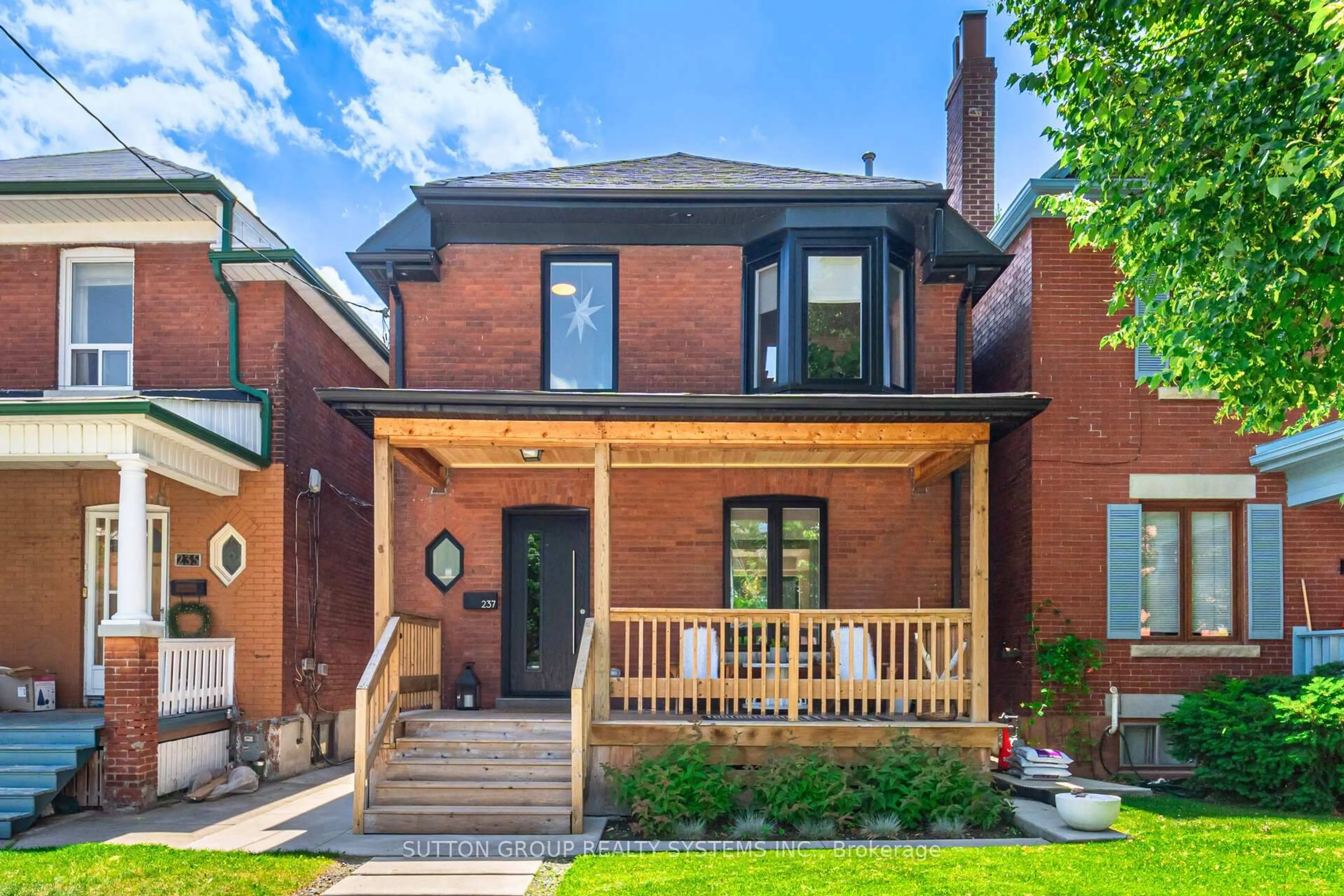 Home with brick exterior material, street for 237 St Johns Rd, Toronto Ontario M6P 1V3