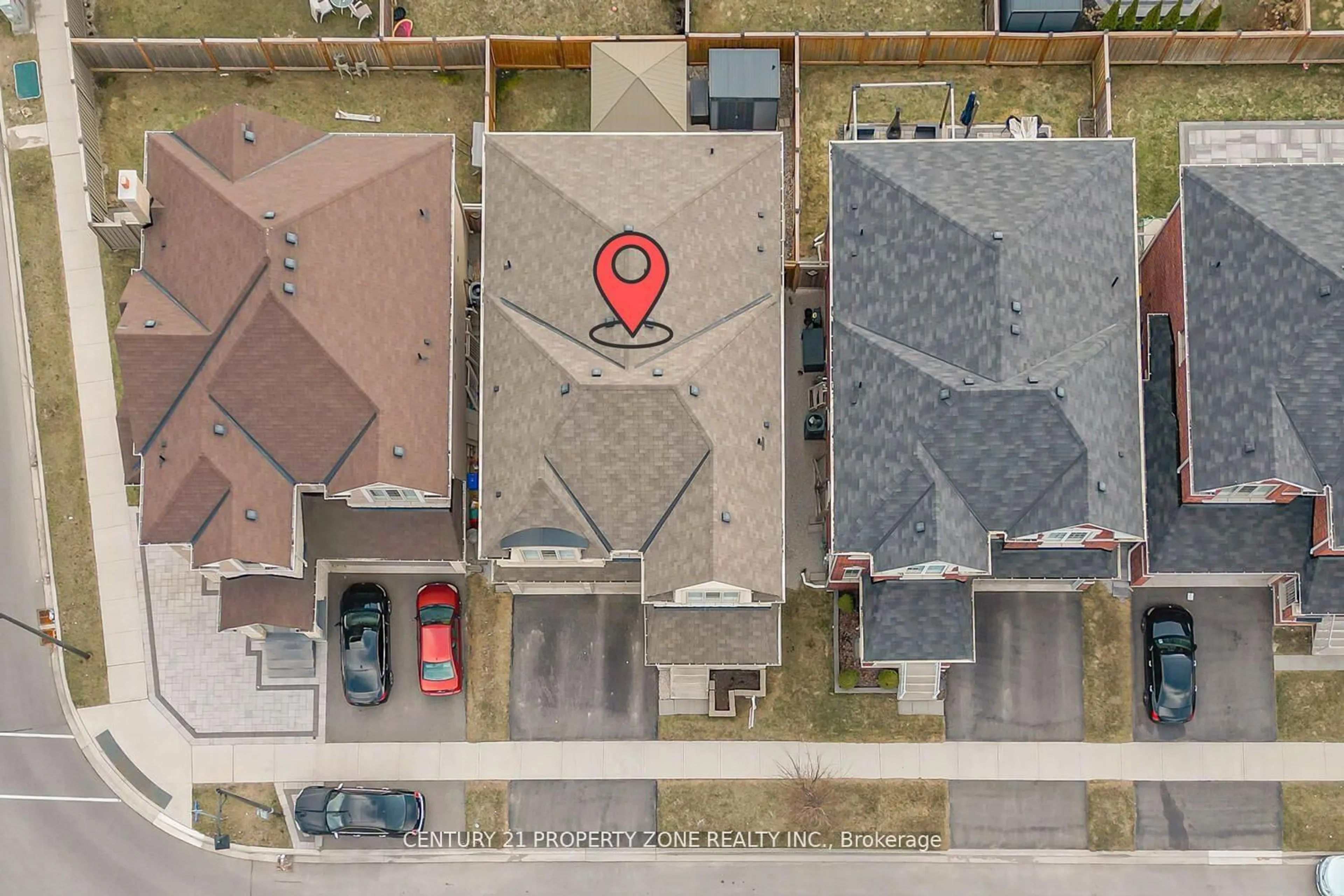 A pic from outside/outdoor area/front of a property/back of a property/a pic from drone, street for 1544 Leger Way, Milton Ontario L9E 1H4
