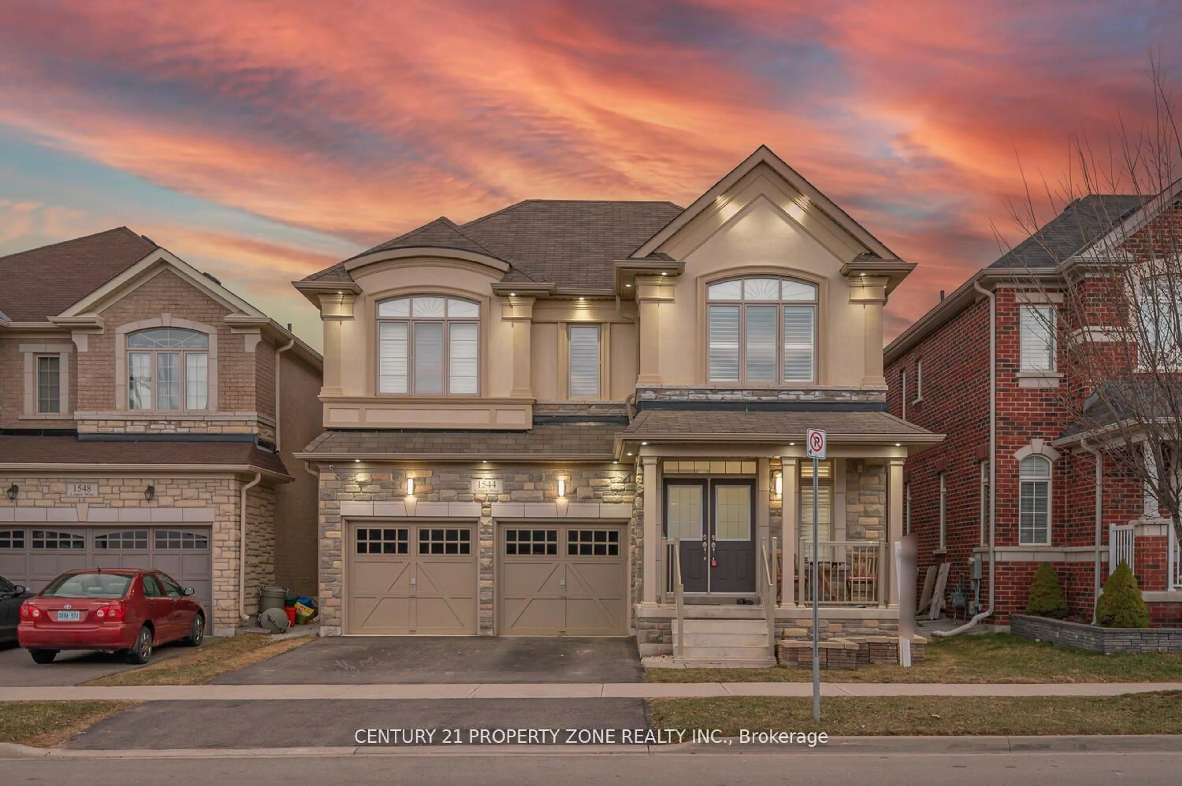 Home with brick exterior material, street for 1544 Leger Way, Milton Ontario L9E 1H4
