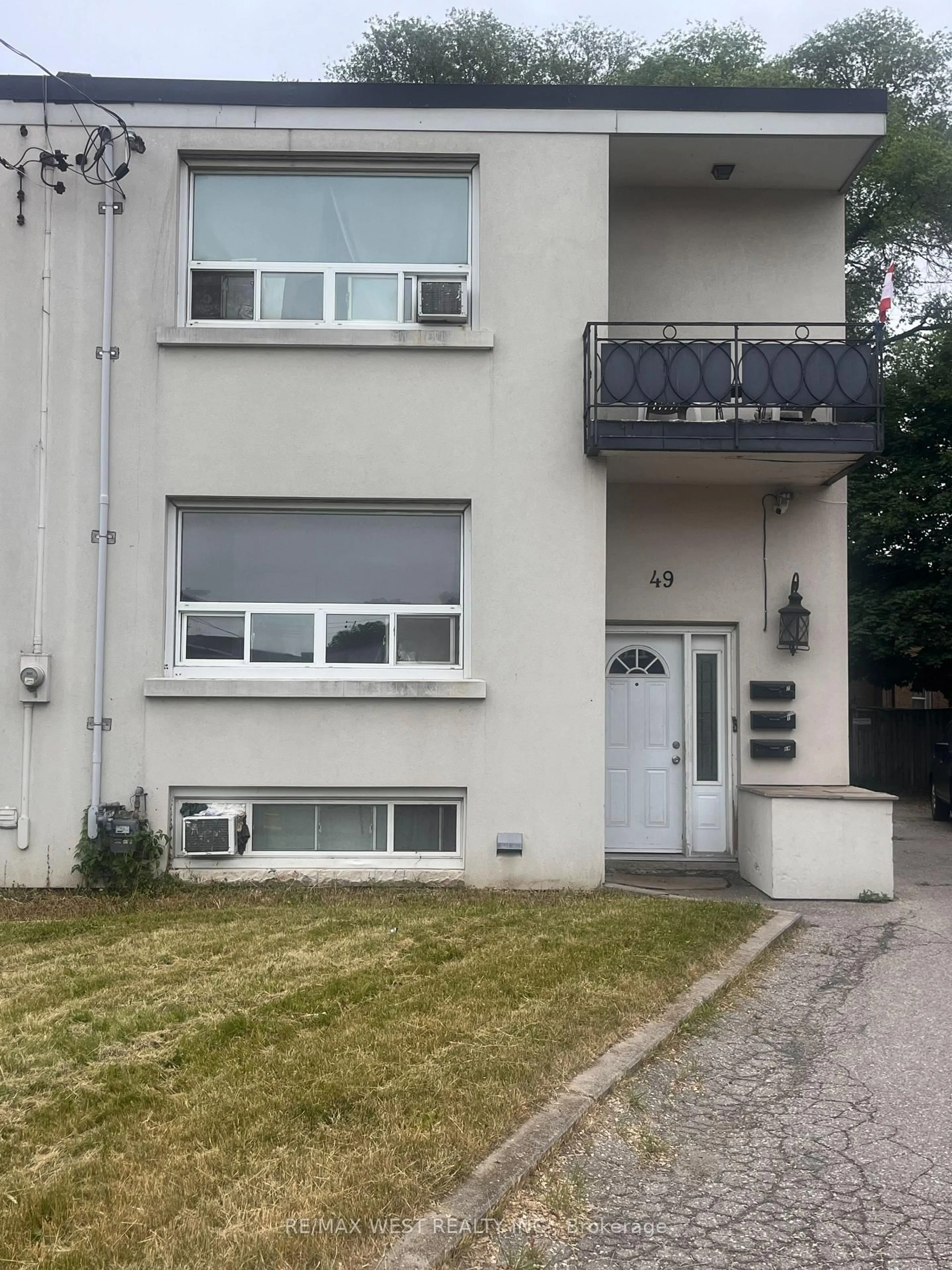 Balcony in the apartment, street for 49 Penhurst Ave, Toronto Ontario M8Y 3A9
