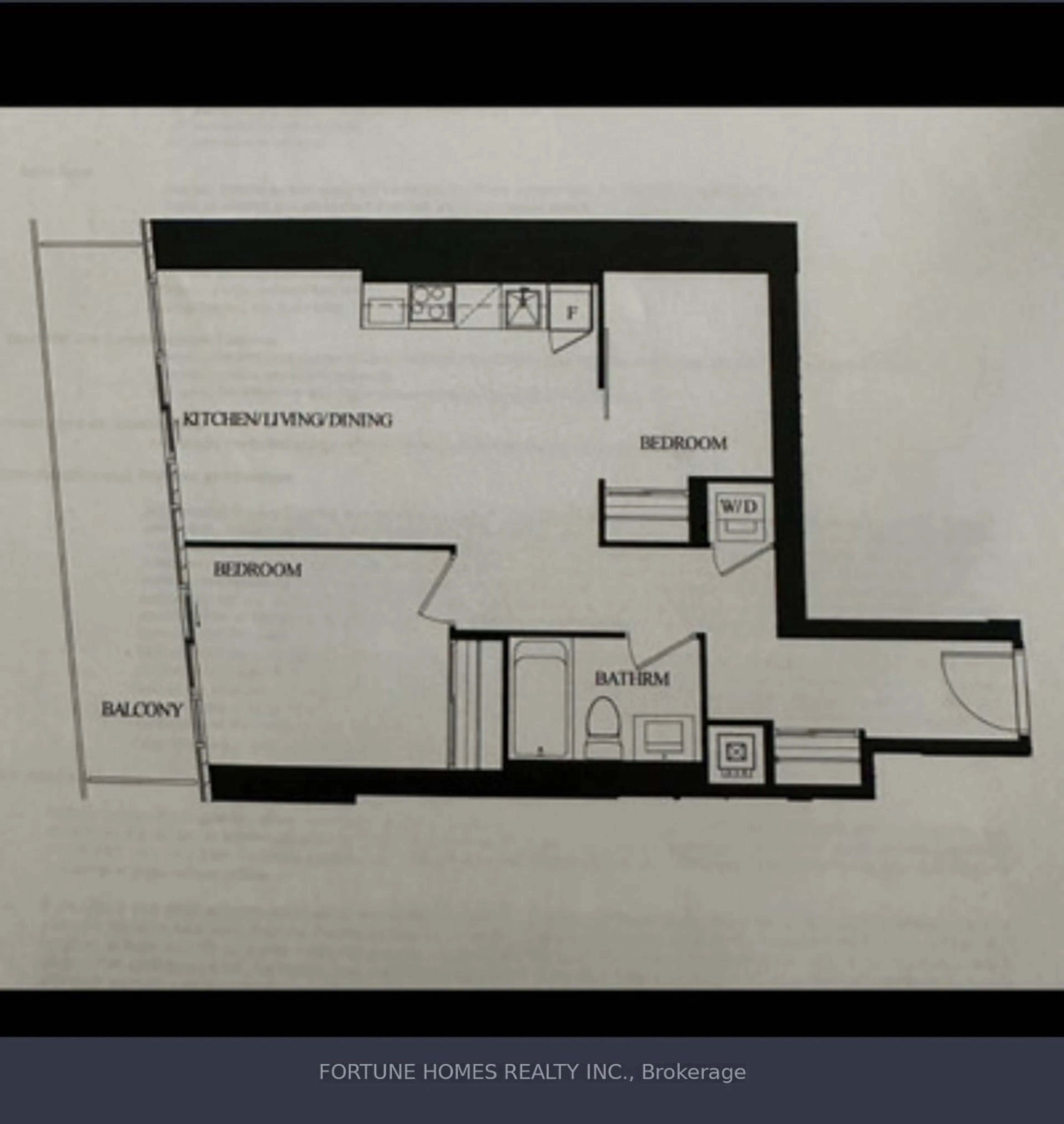 Floor plan for 3900 confederation Pkwy #2707, Mississauga Ontario L5B 0M3