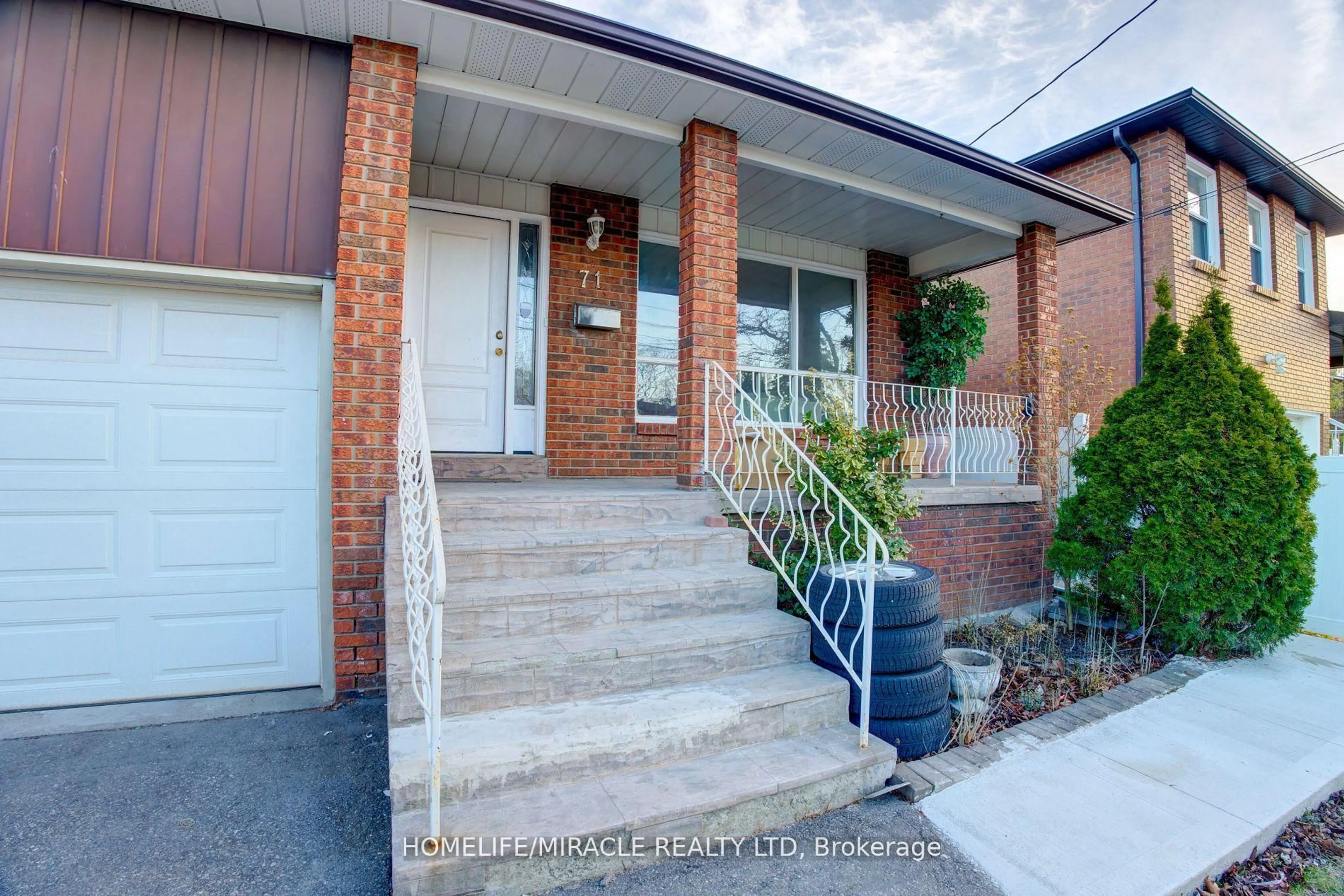 Home with brick exterior material, street for 71 Kingsview Blvd, Toronto Ontario M9R 1V1