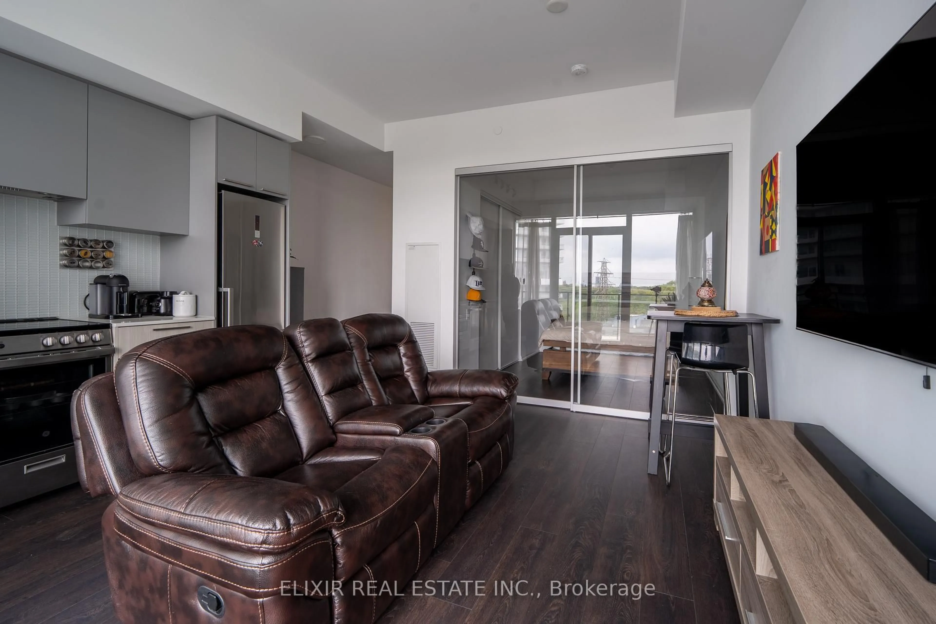 Living room with furniture, unknown for 4208 Dundas St #615, Toronto Ontario M8X 0B2