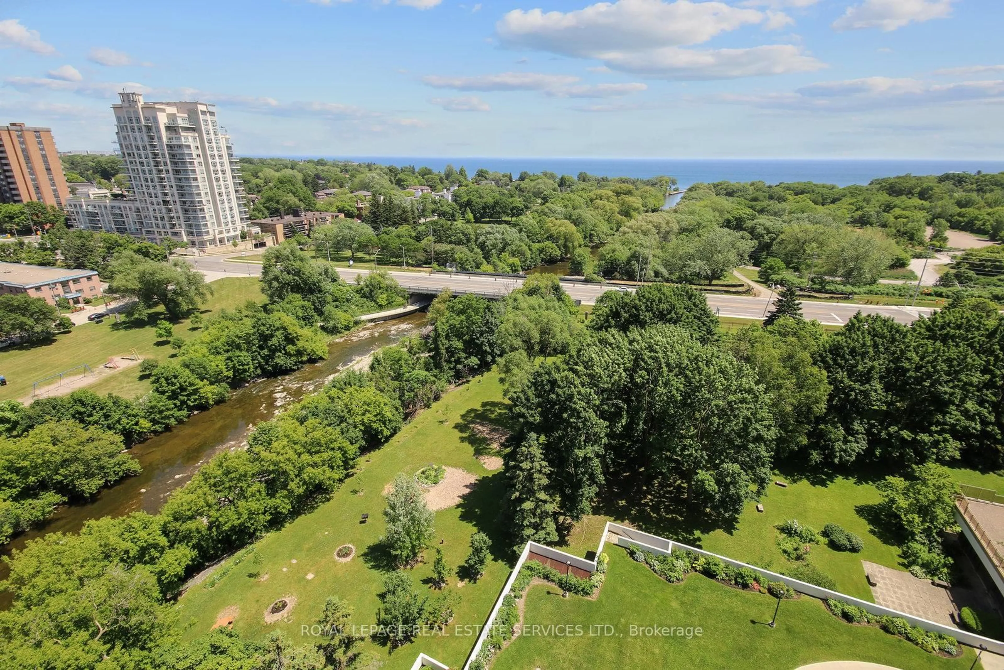 A pic from outside/outdoor area/front of a property/back of a property/a pic from drone, water/lake/river/ocean view for 1535 Lakeshore Rd #1509, Mississauga Ontario L5E 3E2