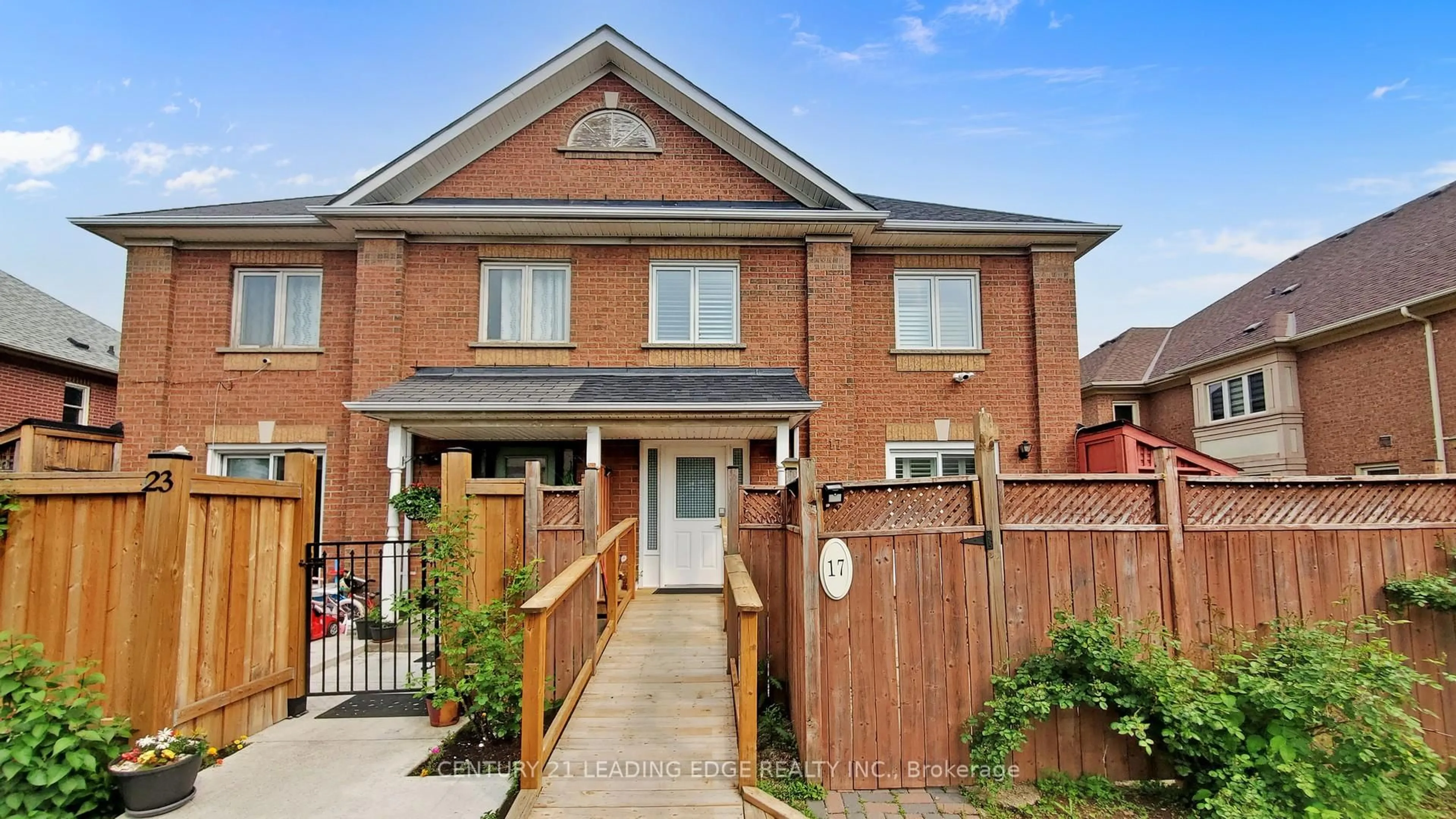 Home with brick exterior material, street for 17 Pressed Brick Dr, Brampton Ontario L6V 4K3