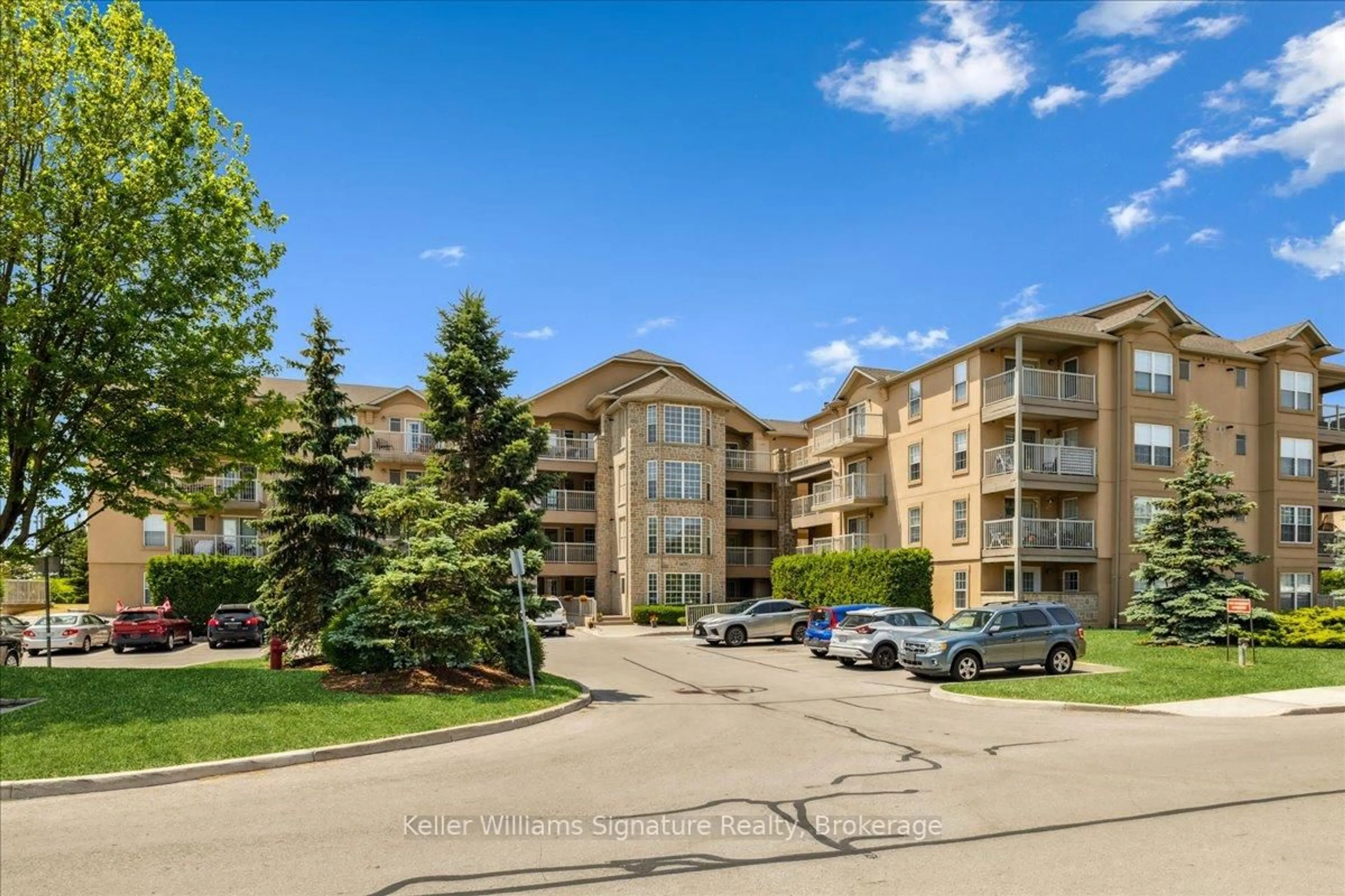 A pic from outside/outdoor area/front of a property/back of a property/a pic from drone, mountain view for 1470 Bishops Gate #408, Oakville Ontario L6M 4N2