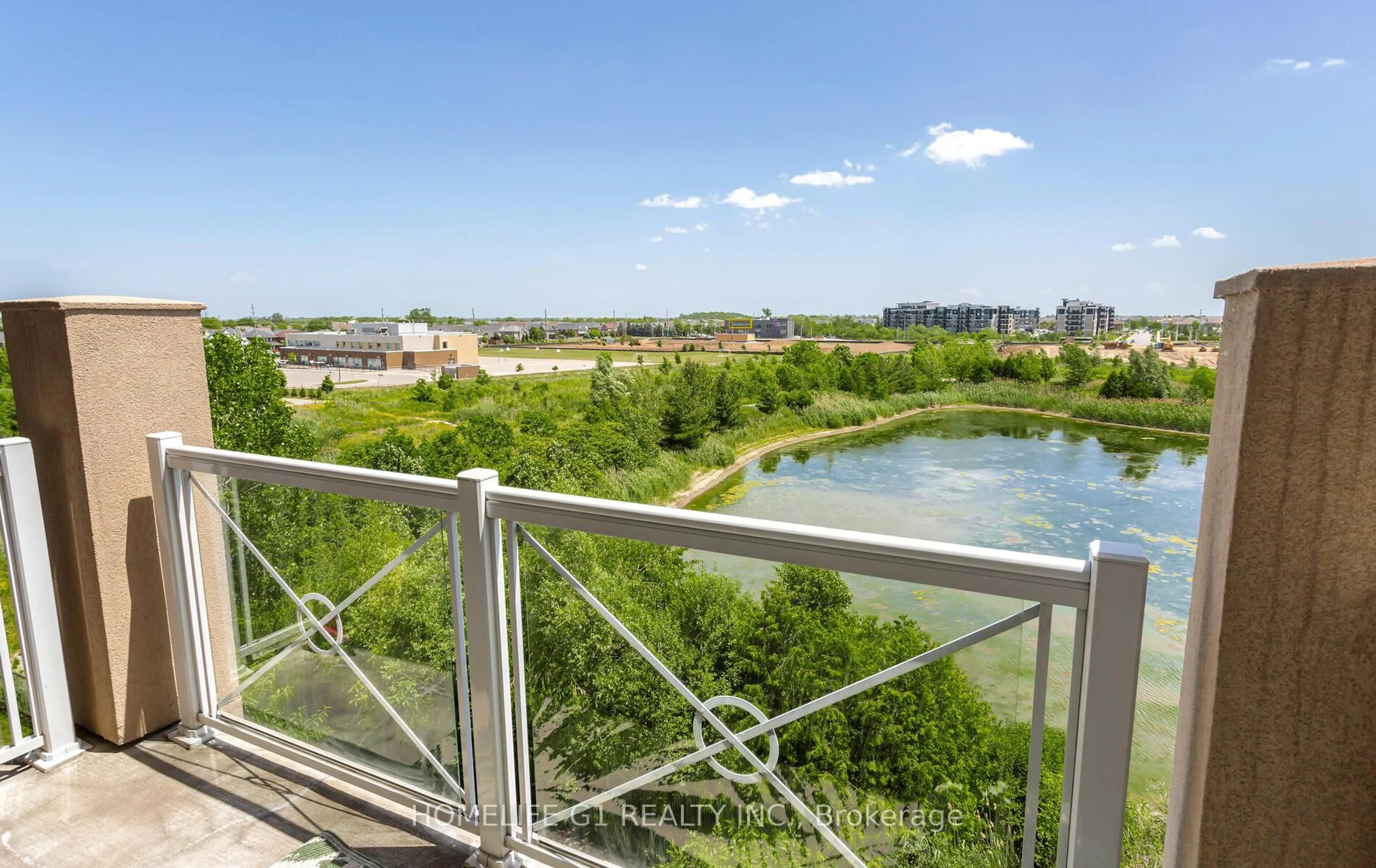 Balcony in the apartment, water/lake/river/ocean view for 1370 Costigan Rd #403, Milton Ontario L9T 8X7
