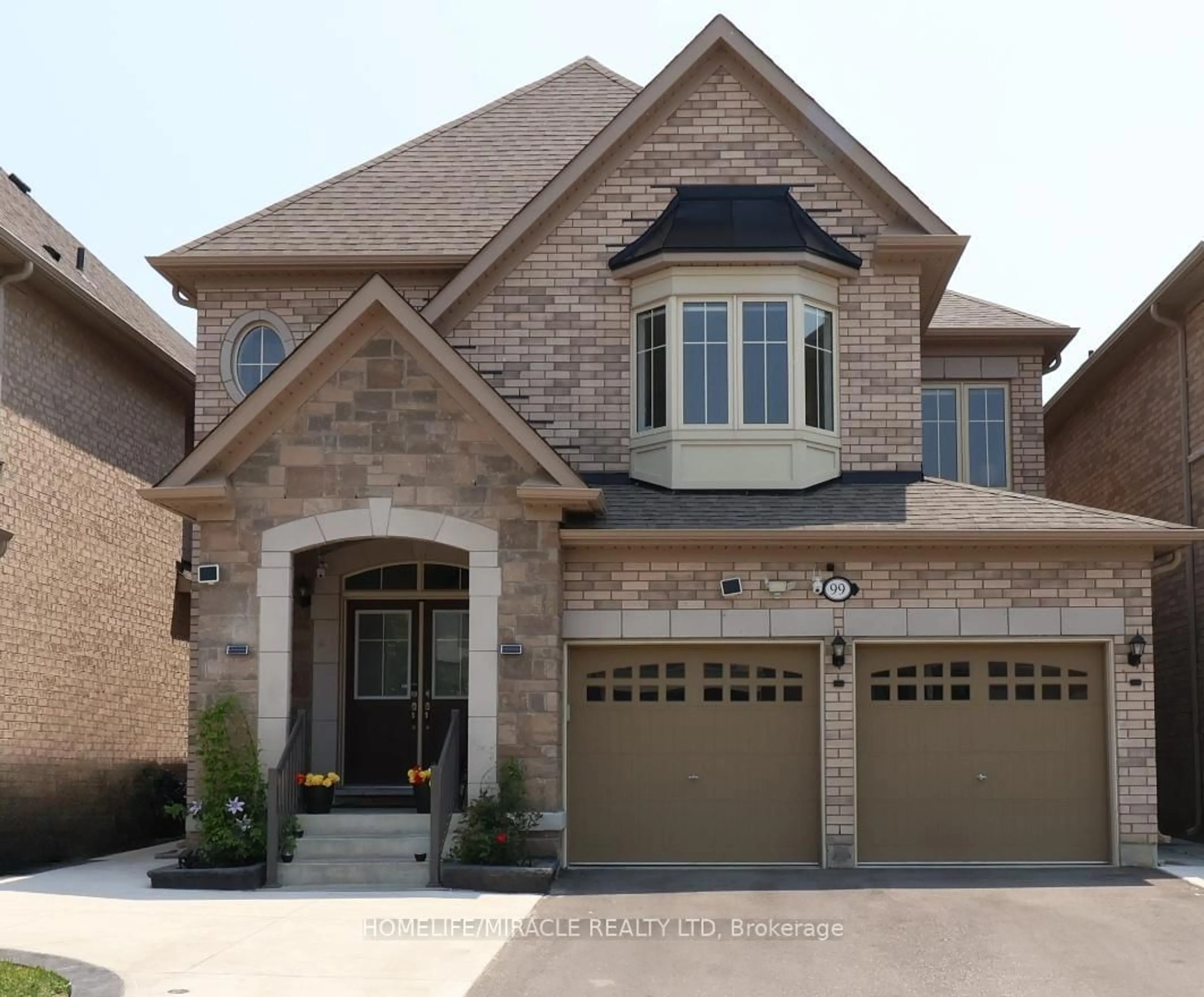 Home with brick exterior material, street for 99 Benhurst Cres, Brampton Ontario L7A 5A4