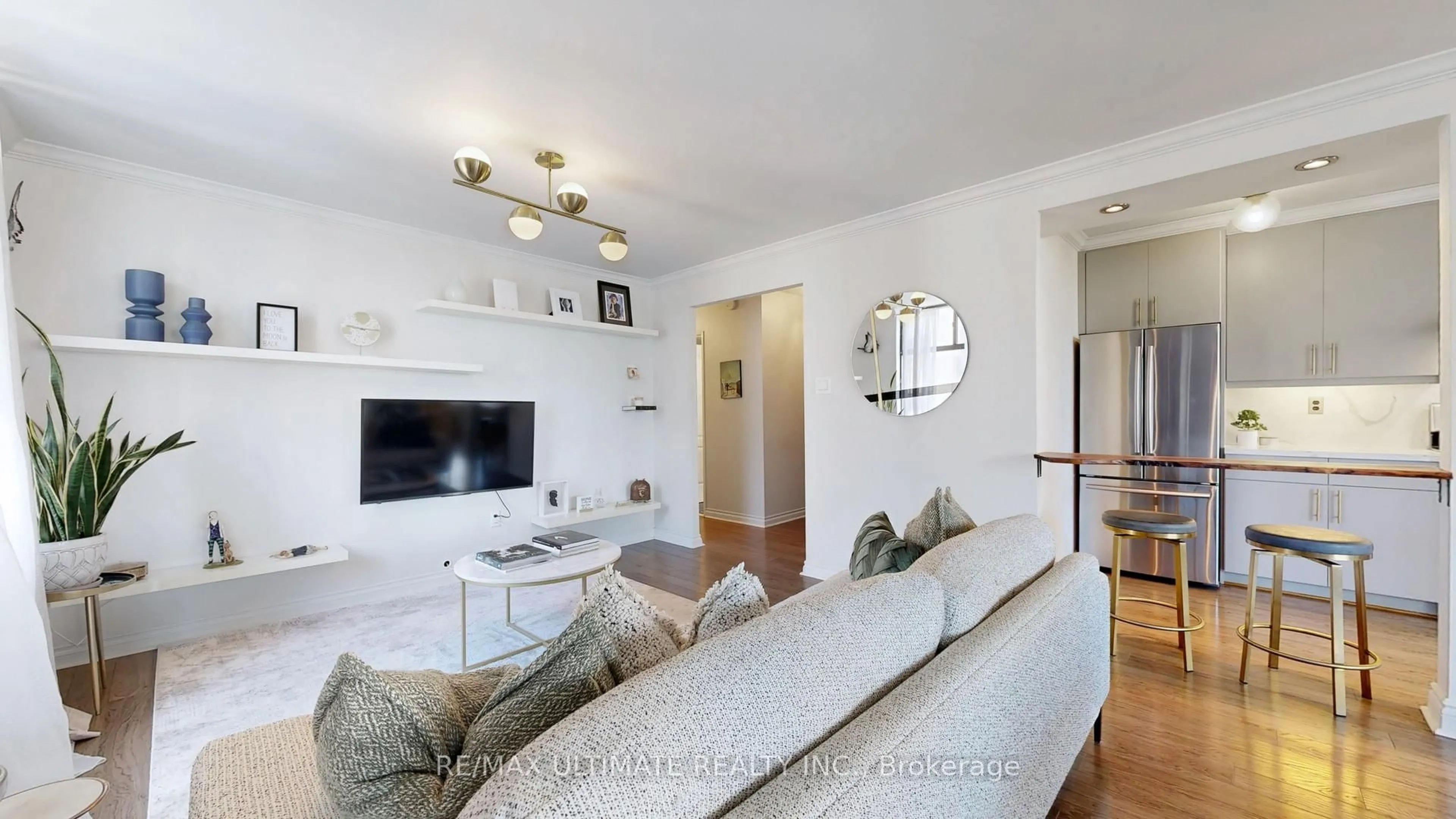 Living room with furniture, unknown for 135 Marlee Ave #505, Toronto Ontario M6B 4C6