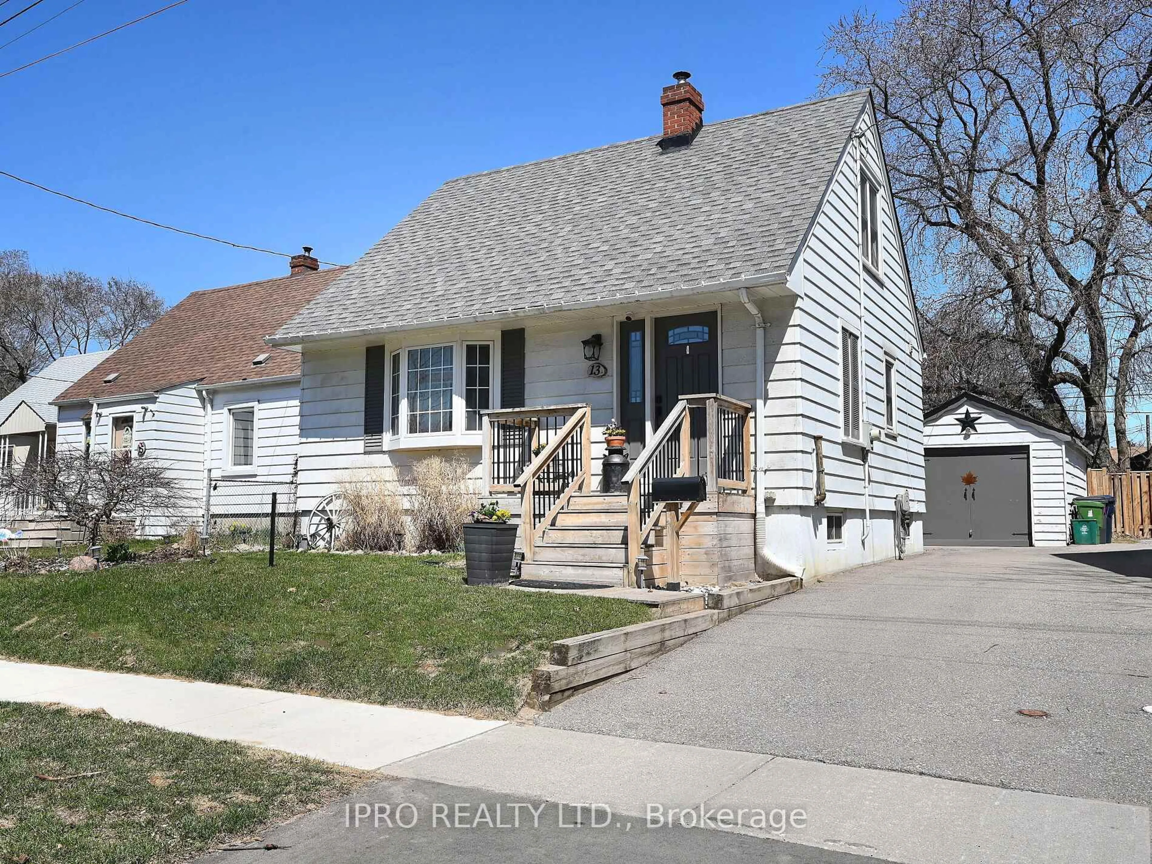 Home with vinyl exterior material, street for 13 Avon Park Dr, Toronto Ontario M8Z 3X3
