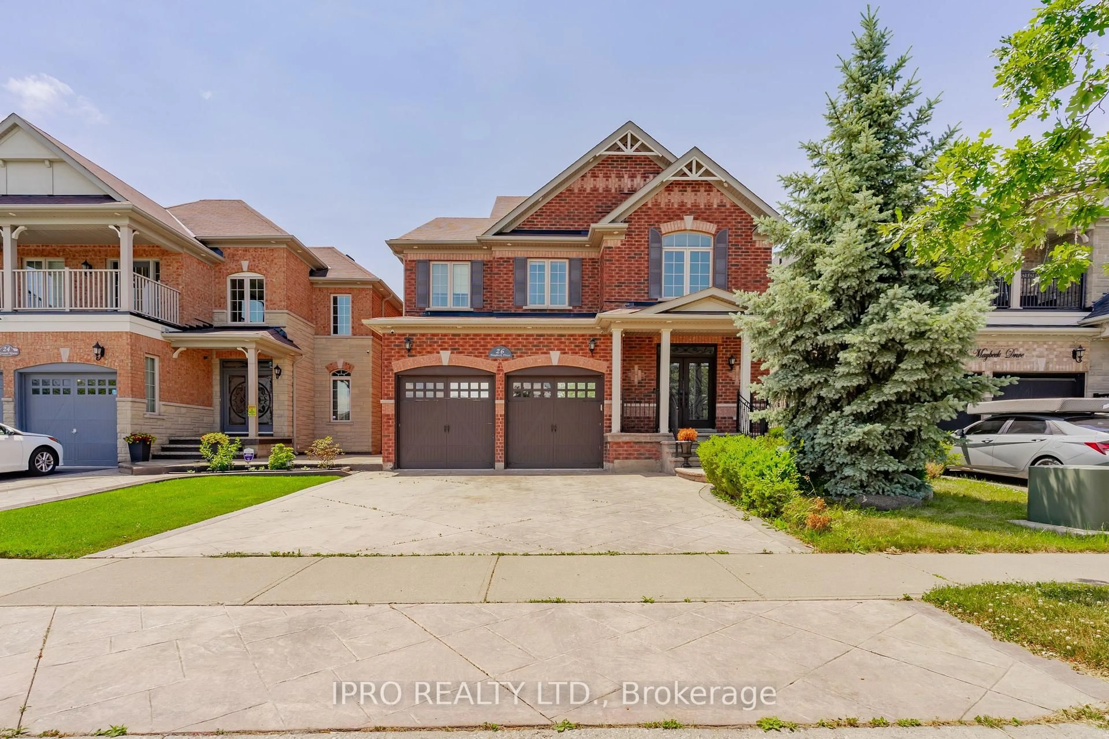 Home with brick exterior material, street for 26 Maybeck Dr, Brampton Ontario L6X 0Z1