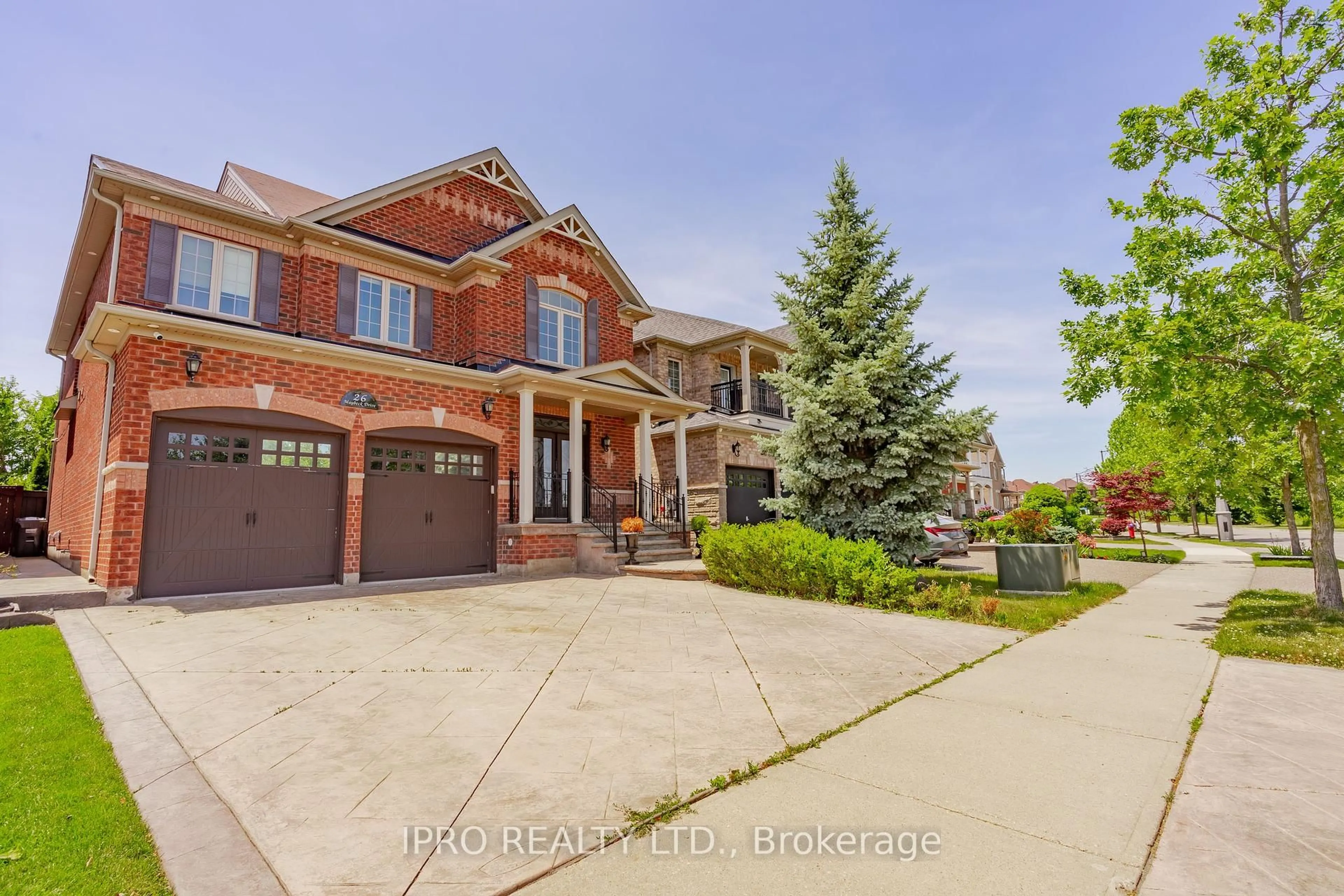 Home with brick exterior material, street for 26 Maybeck Dr, Brampton Ontario L6X 0Z1