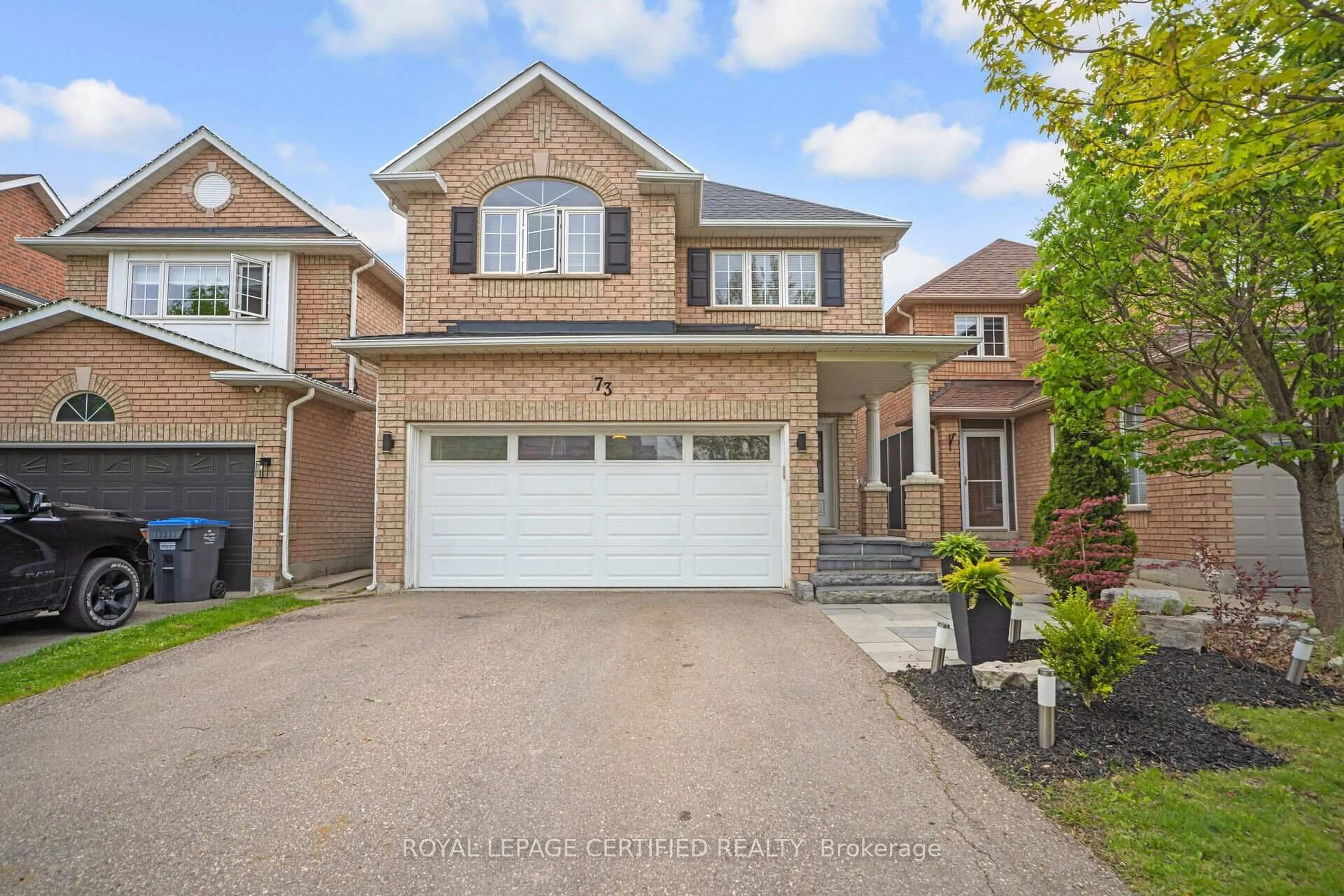 Home with brick exterior material, street for 73 Headwater Rd, Caledon Ontario L7E 2W4