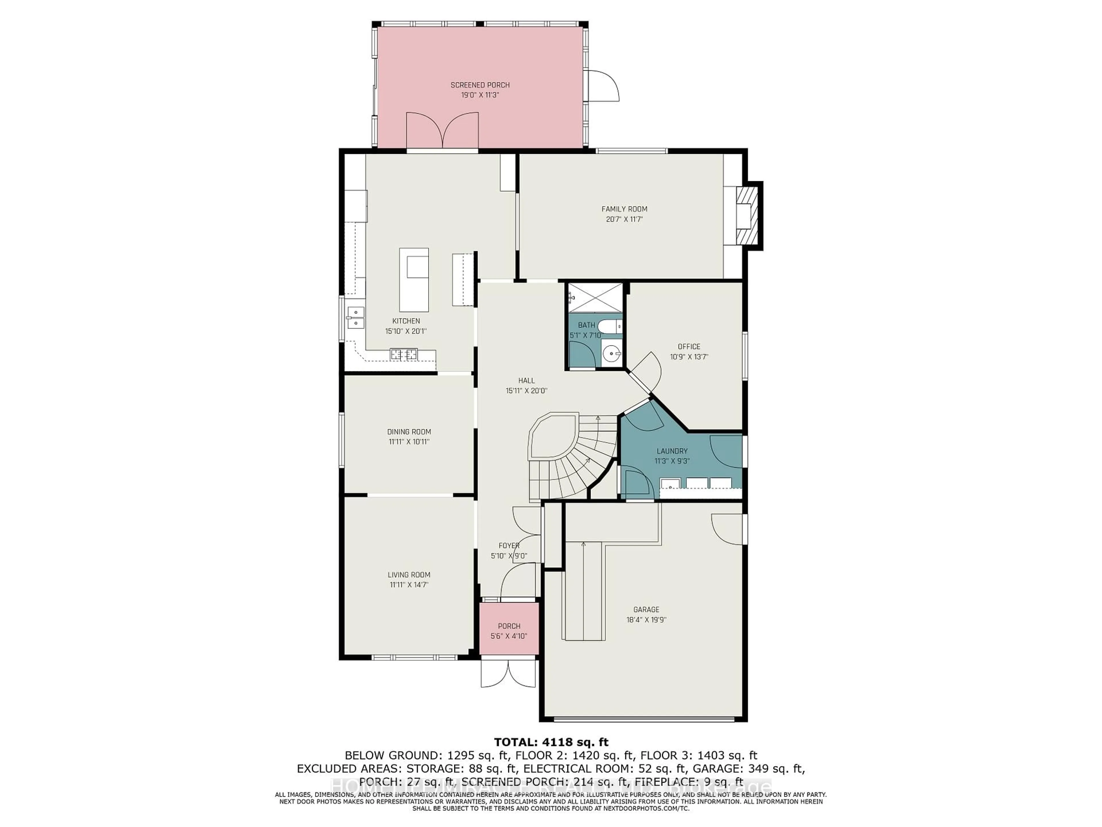 Floor plan for 299 Hickory Circ, Oakville Ontario L6H 4V3
