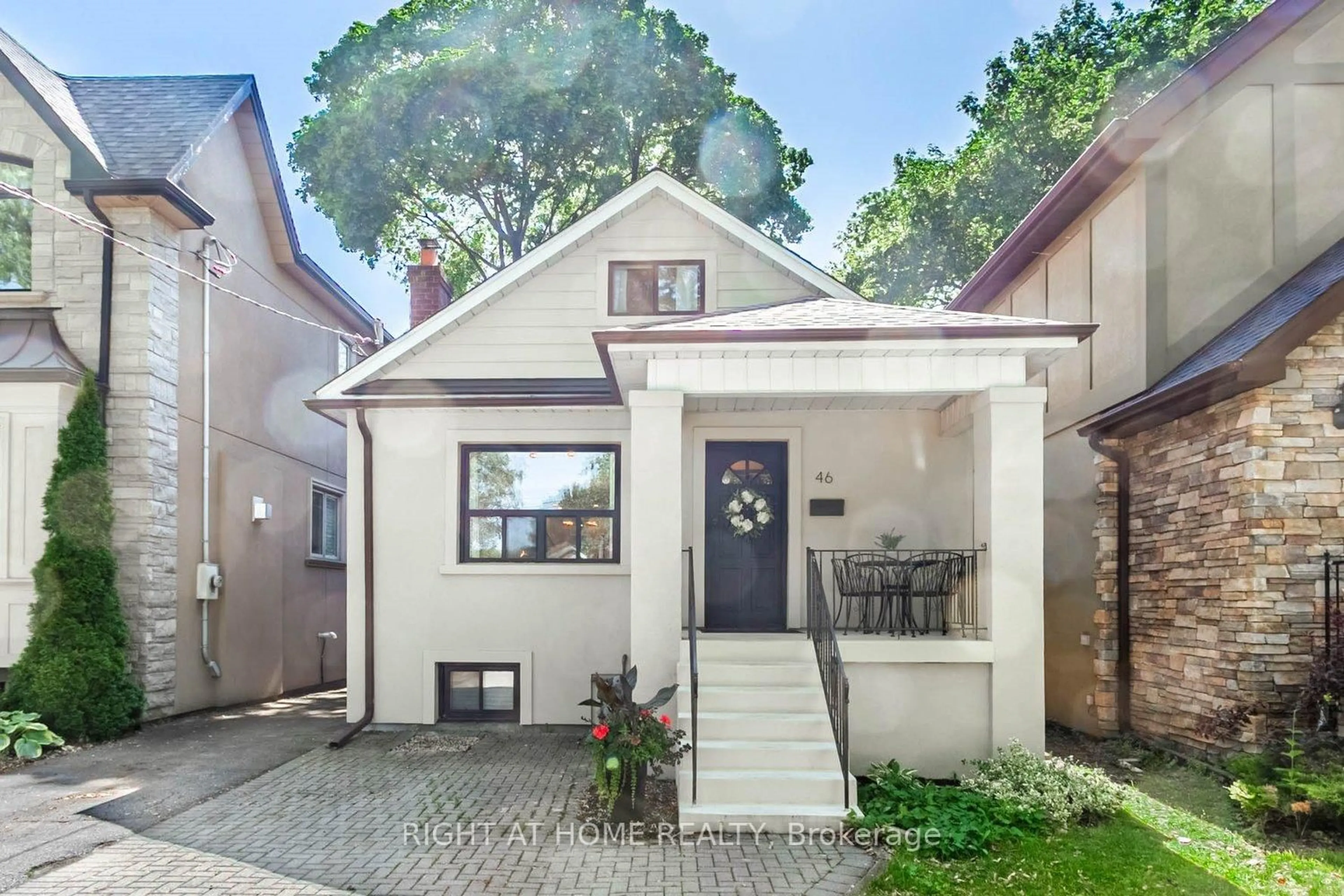 Home with brick exterior material, street for 46 Clissold Rd, Toronto Ontario M8Z 4T5