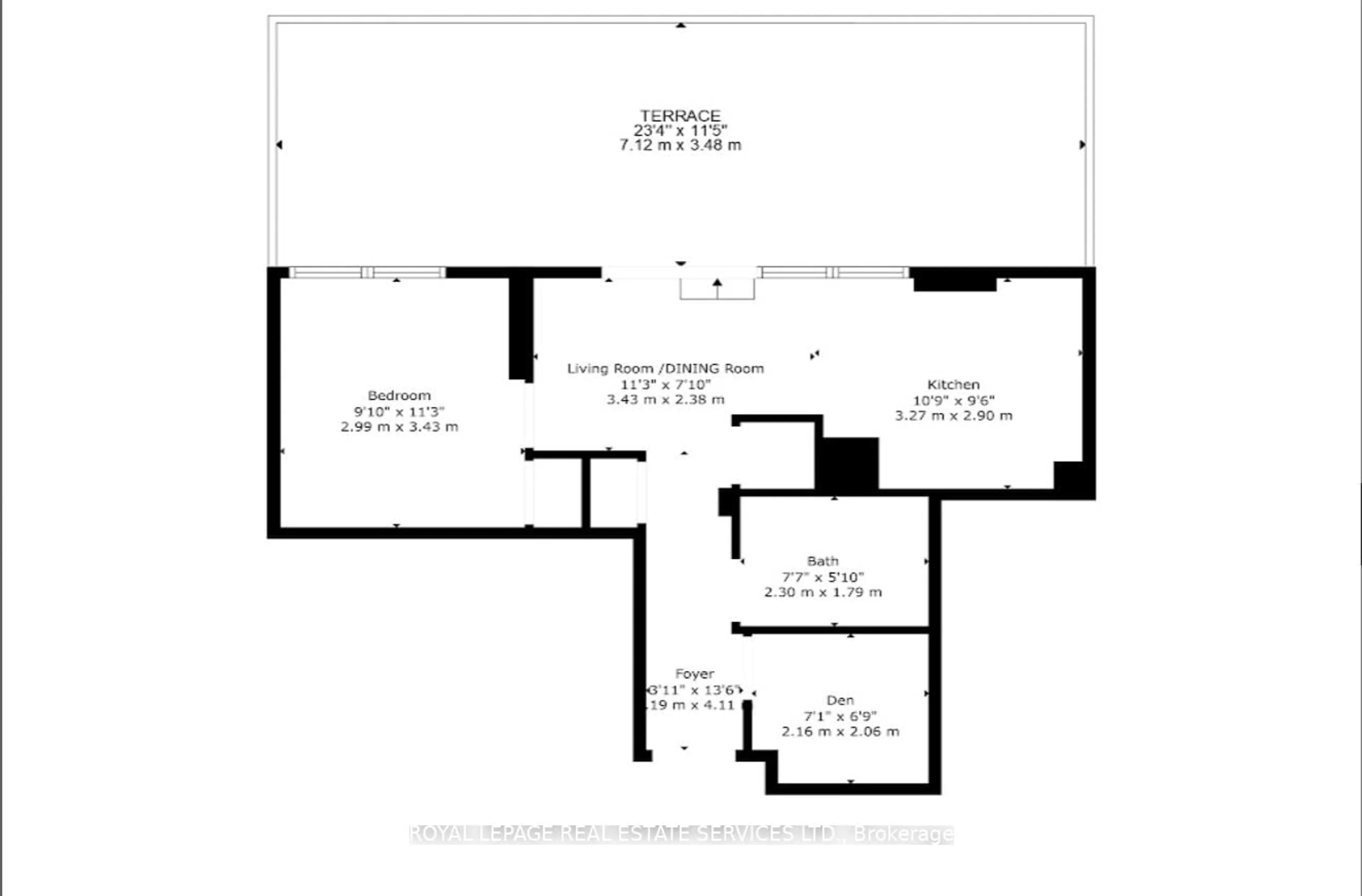 Floor plan for 1420 Dupont St #1003, Toronto Ontario M6H 0C2