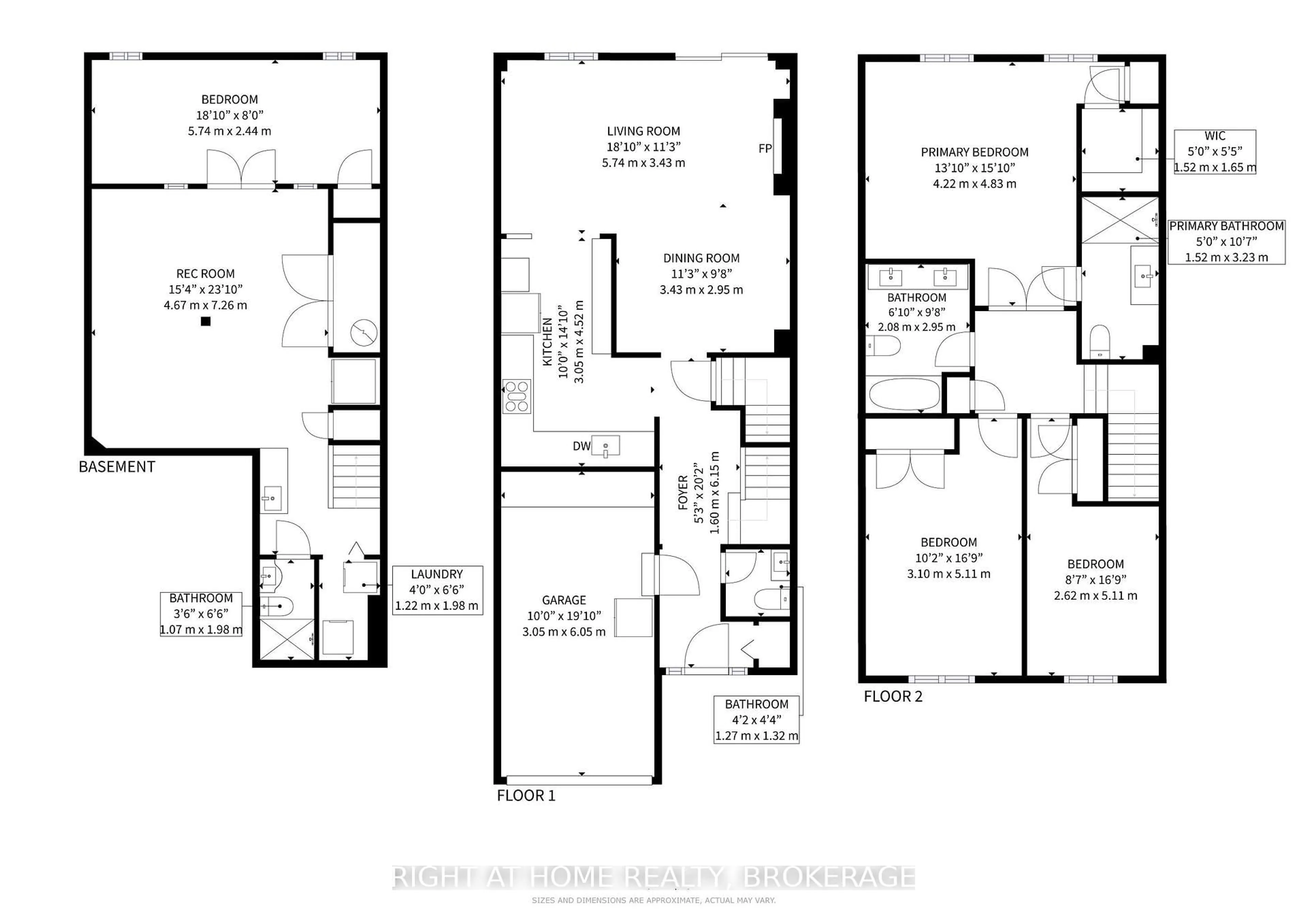 Floor plan for 4193 Longmoor Dr #2, Burlington Ontario L7L 5J9
