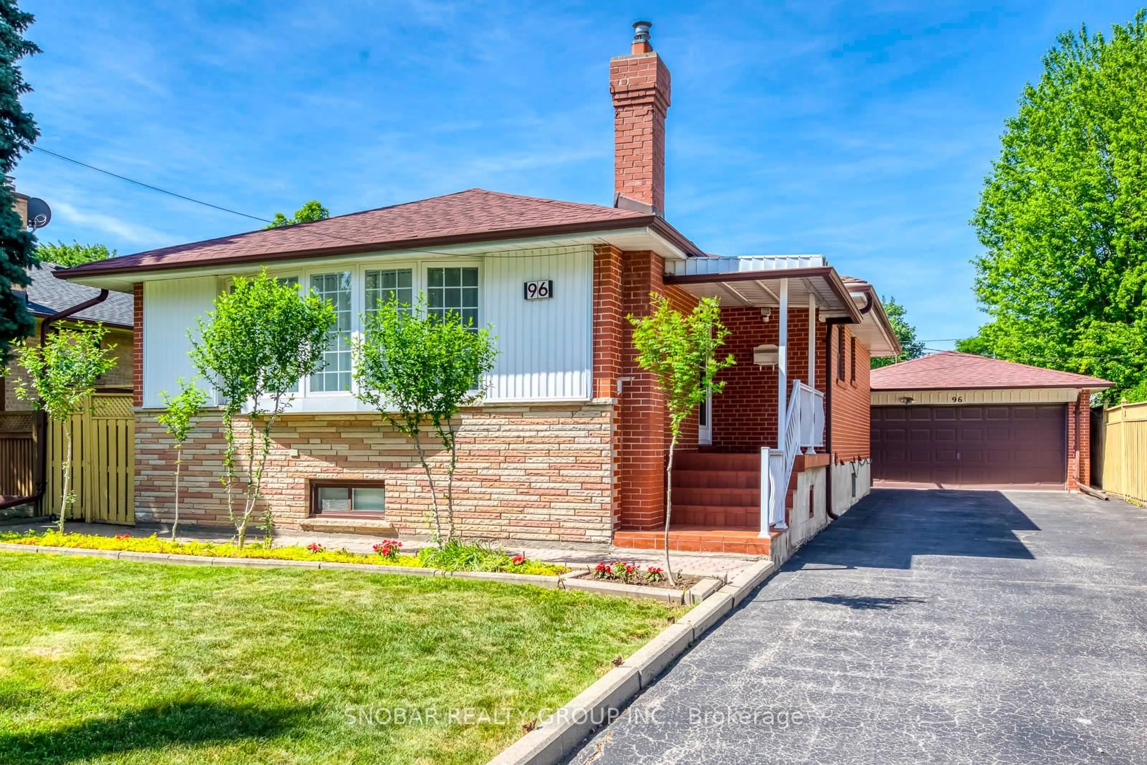 Home with brick exterior material, street for 96 Celestine Dr, Toronto Ontario M9R 3N7
