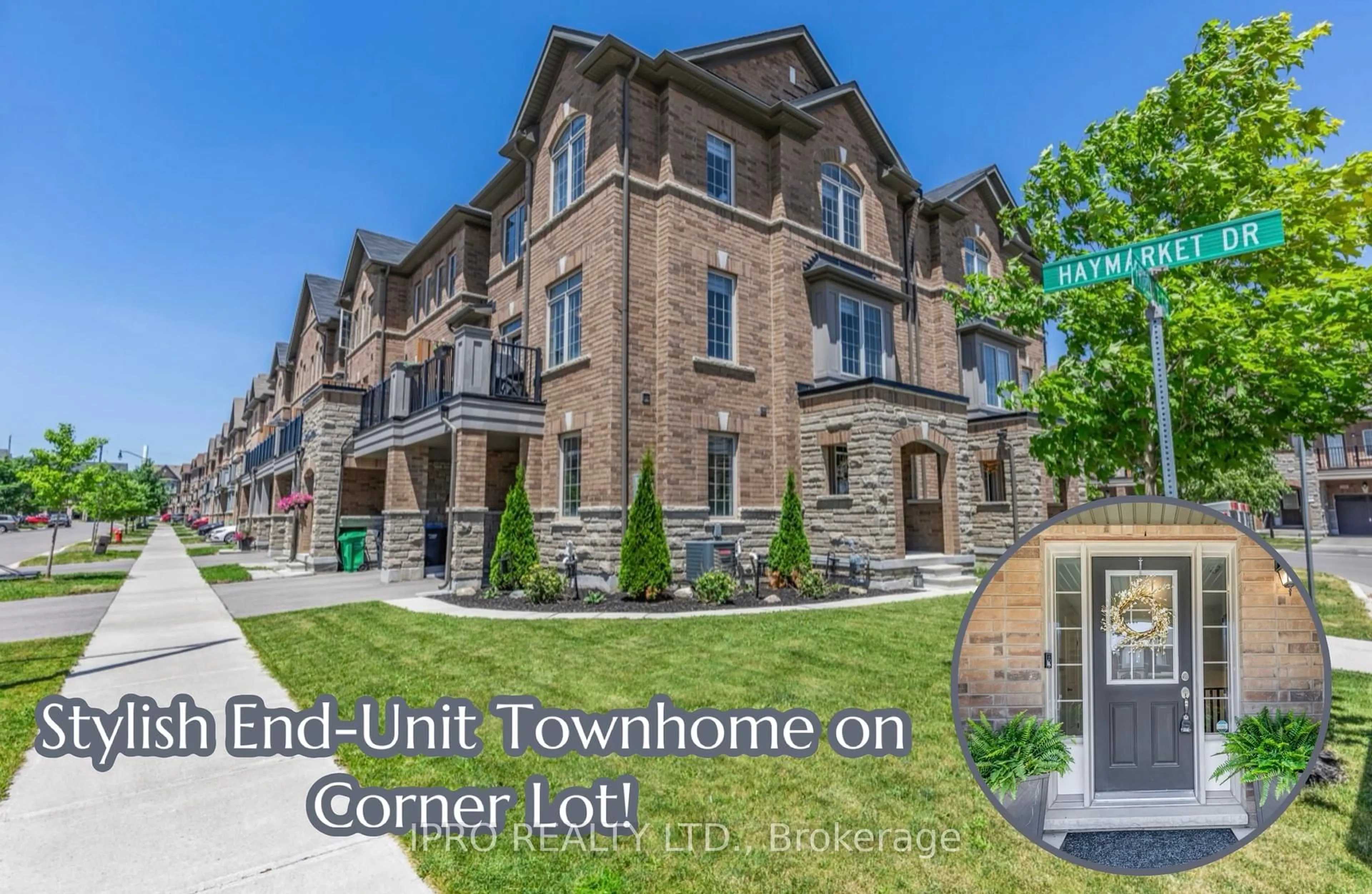 A pic from outside/outdoor area/front of a property/back of a property/a pic from drone, building for 1 Haymarket Dr, Brampton Ontario L7A 5C4