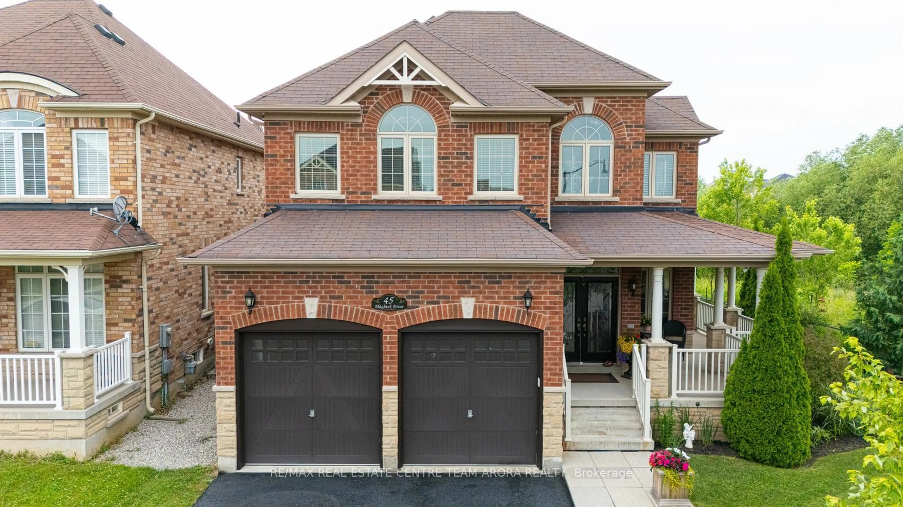 Home with brick exterior material, street for 45 Maybeck Dr, Brampton Ontario L6X 0Z1