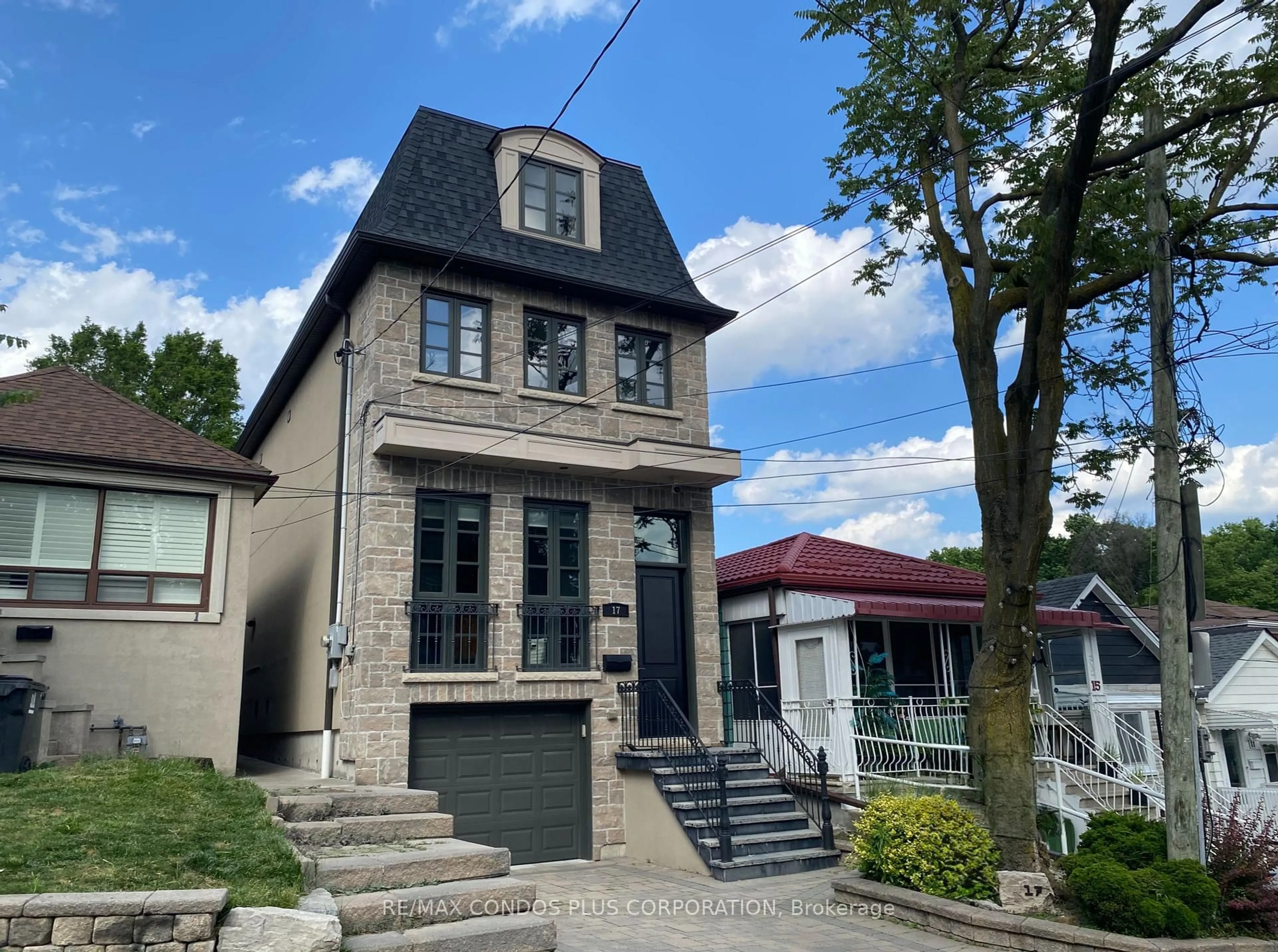 Home with brick exterior material, street for 17 Haverson Blvd, Toronto Ontario M6M 3J5