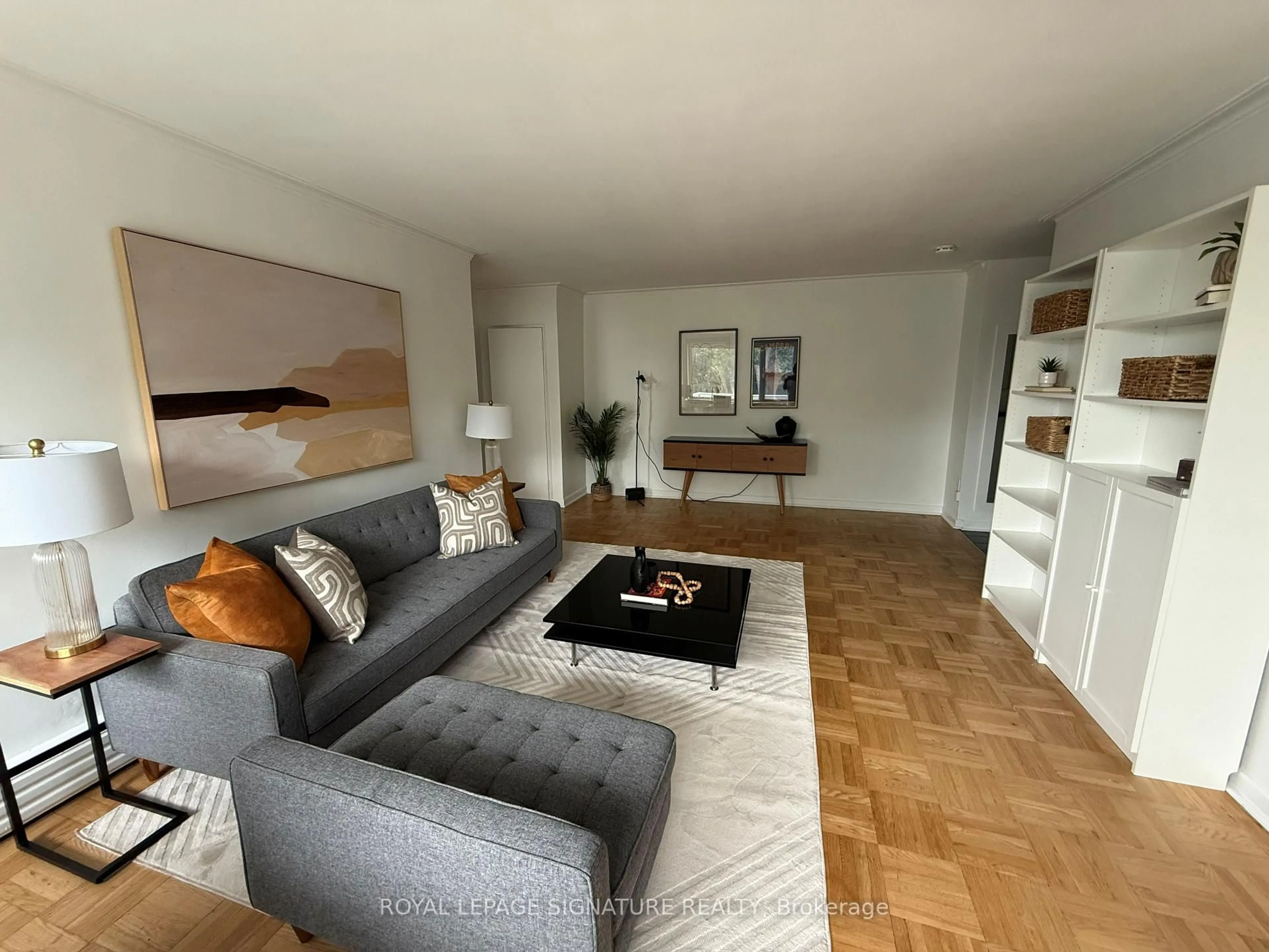 Living room with furniture, unknown for 185 Stephen Dr #201, Toronto Ontario M8Y 3N5