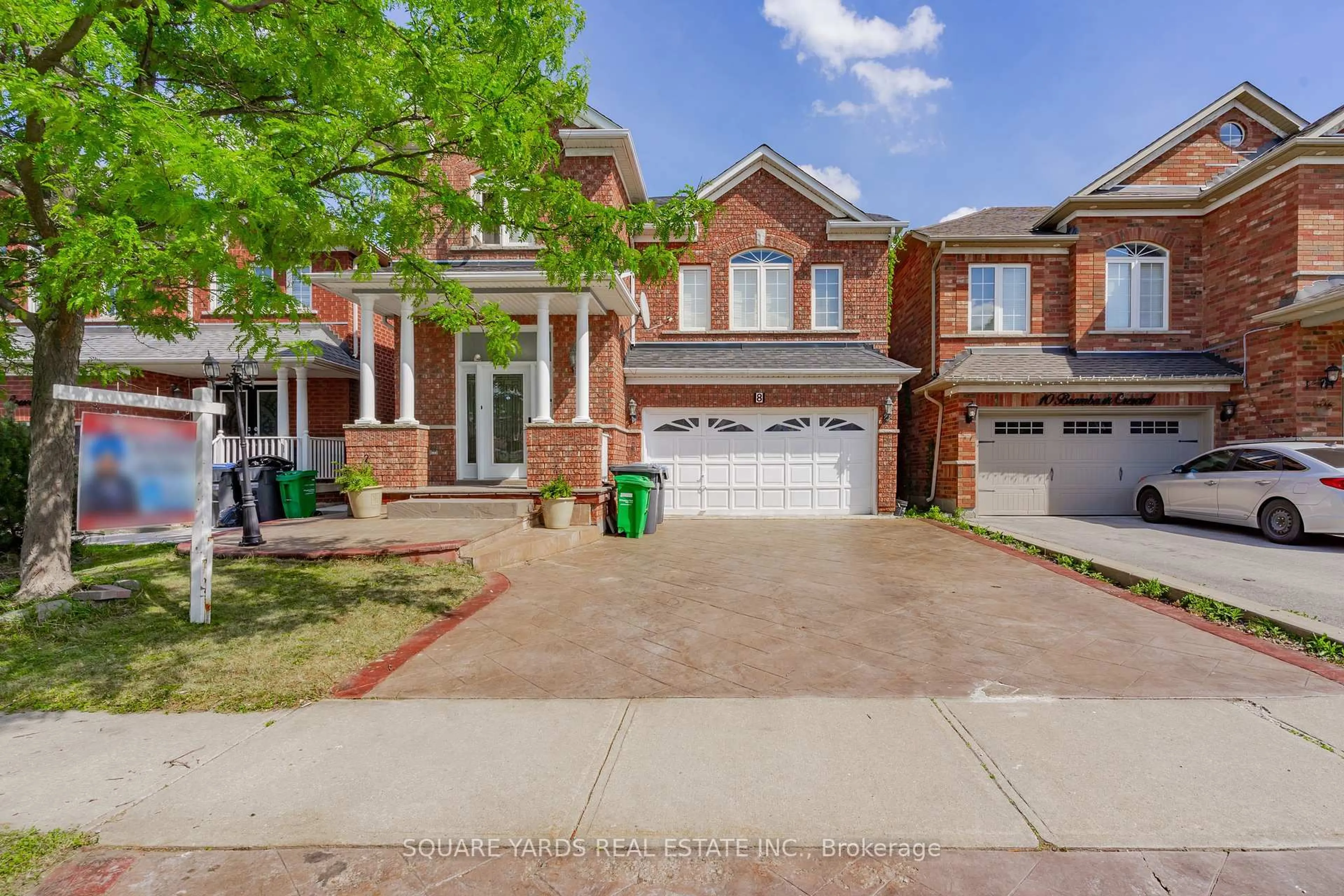 Home with brick exterior material, street for 8 Brambank Cres, Brampton Ontario L7A 1T9