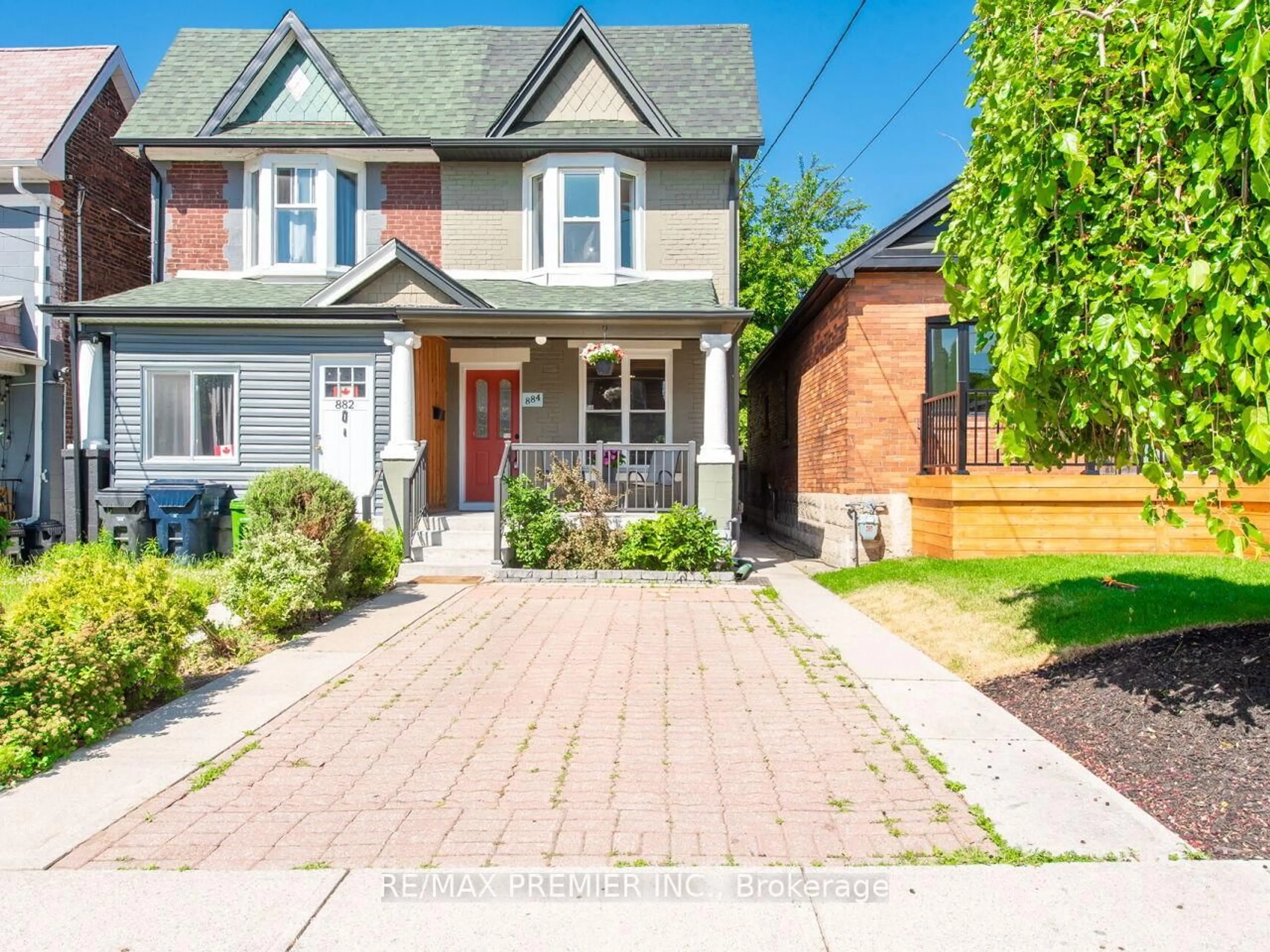 Home with brick exterior material, street for 884 Runnymede Rd, Toronto Ontario M6N 3W4