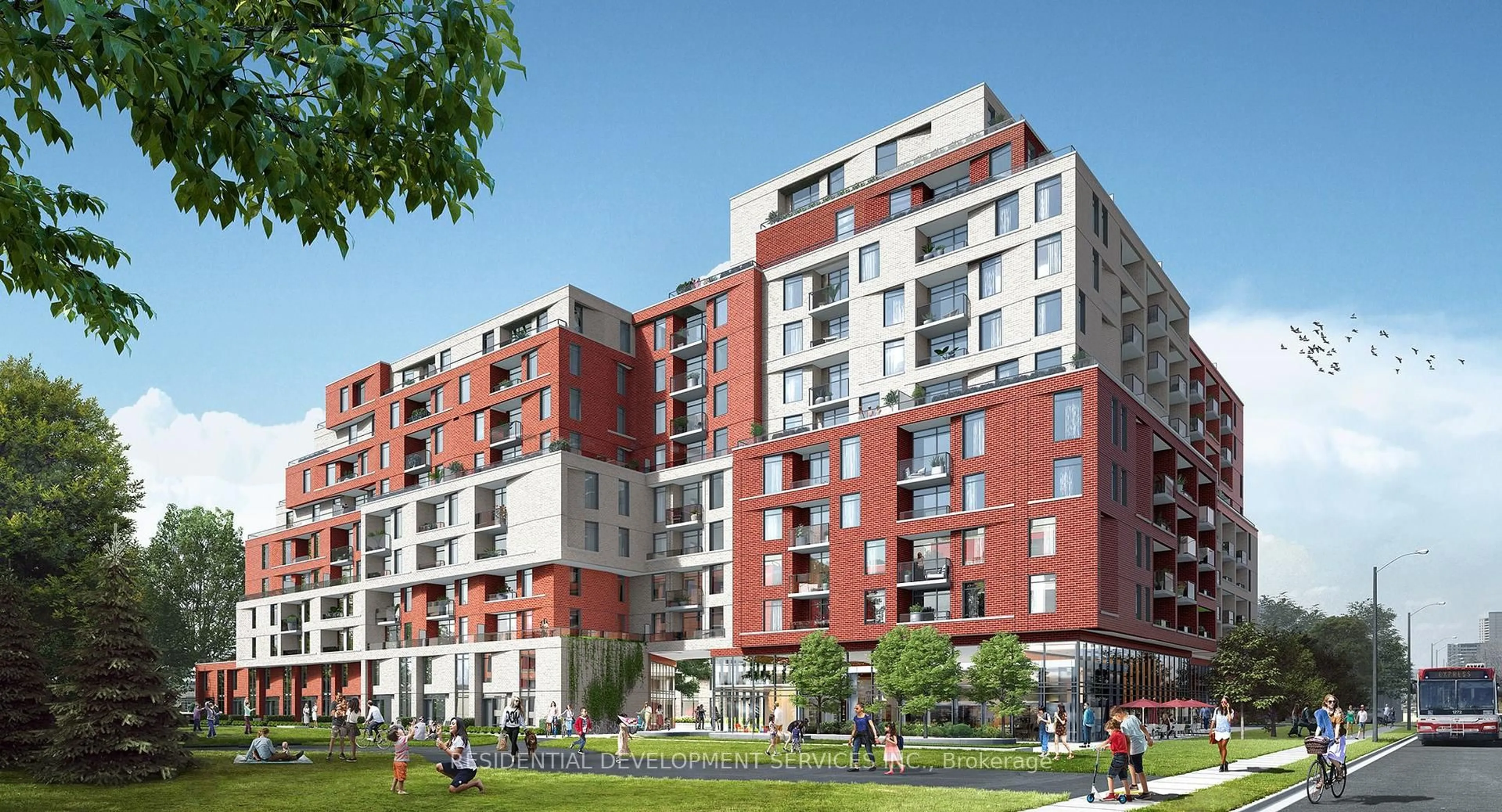 Patio, building for 15 Maryport Ave #130, Toronto Ontario M3M 0E2