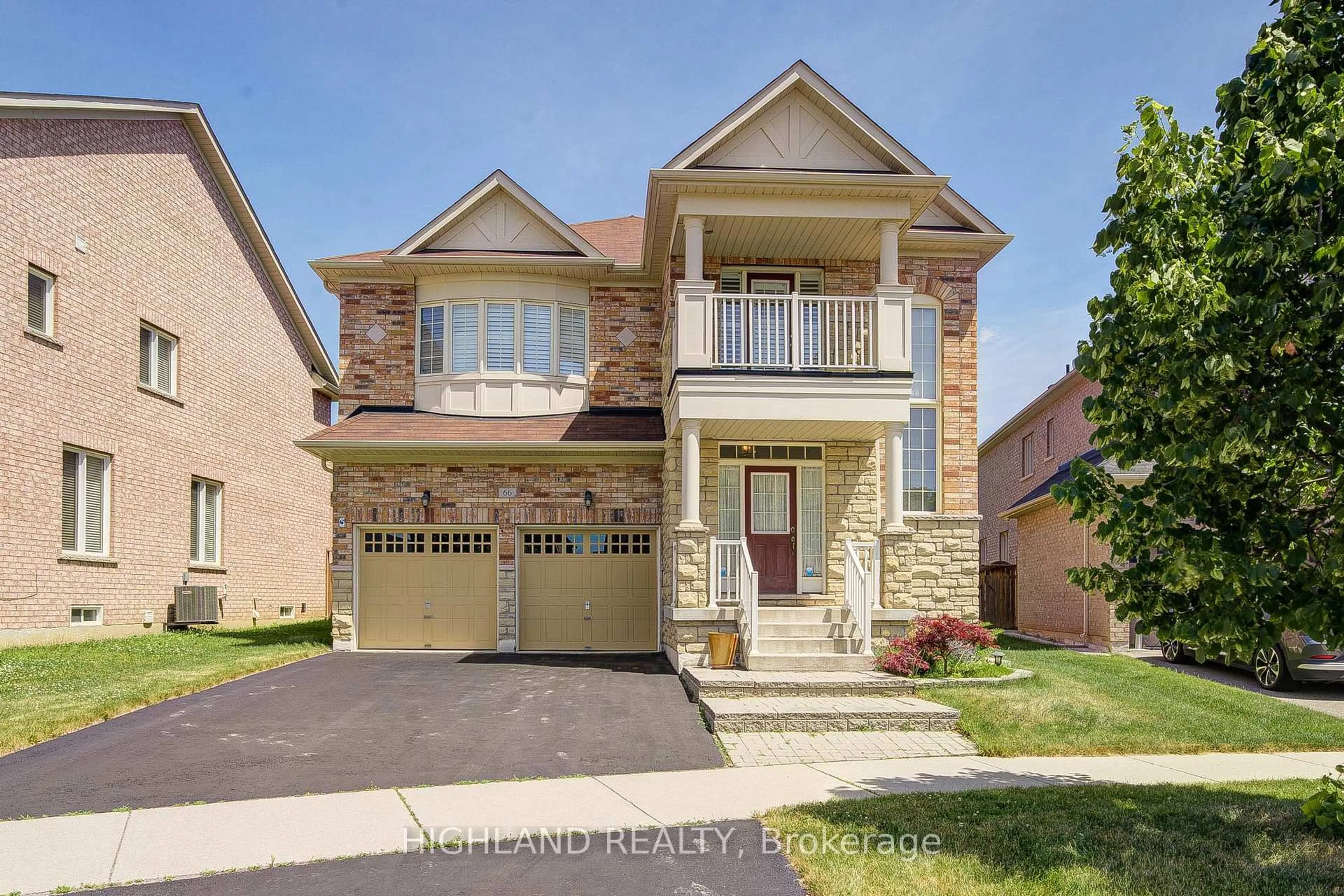 Home with brick exterior material, street for 66 GEORGE ROBINSON Dr, Brampton Ontario L6Y 1P2