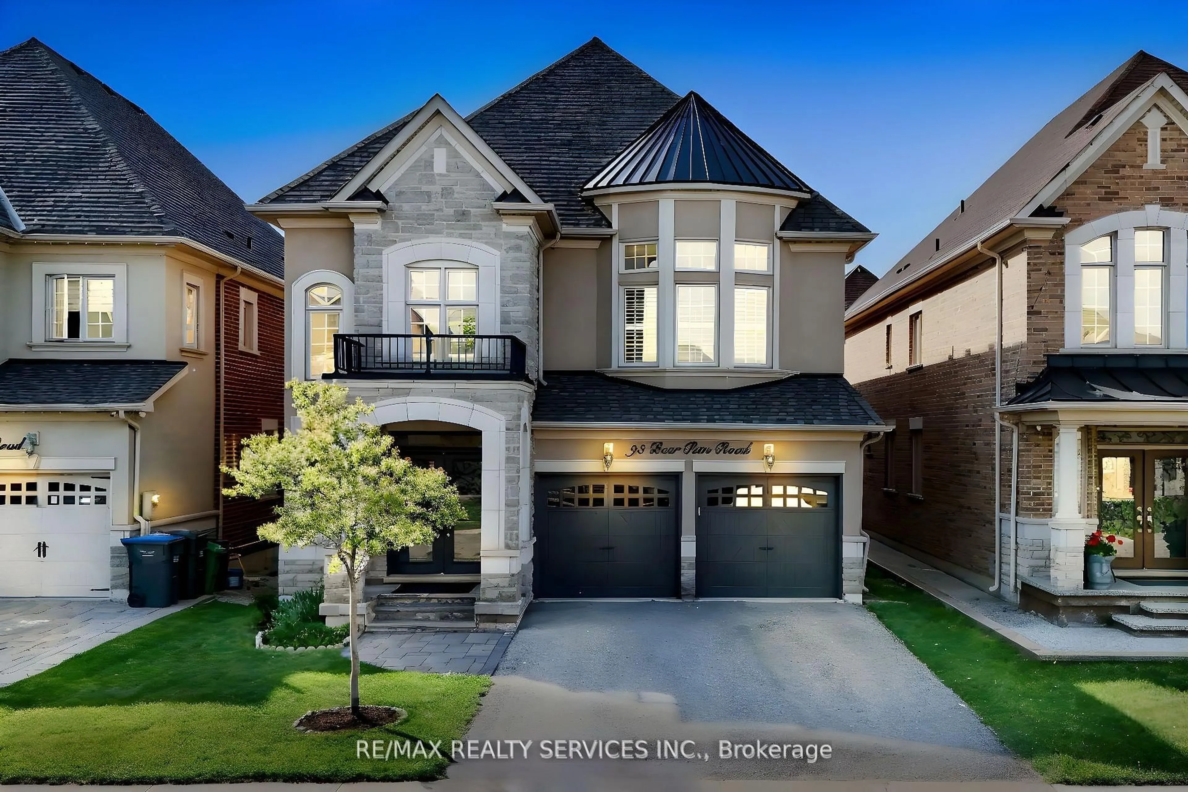 Home with brick exterior material, street for 93 Bear Run Rd, Brampton Ontario L6X 2Z9