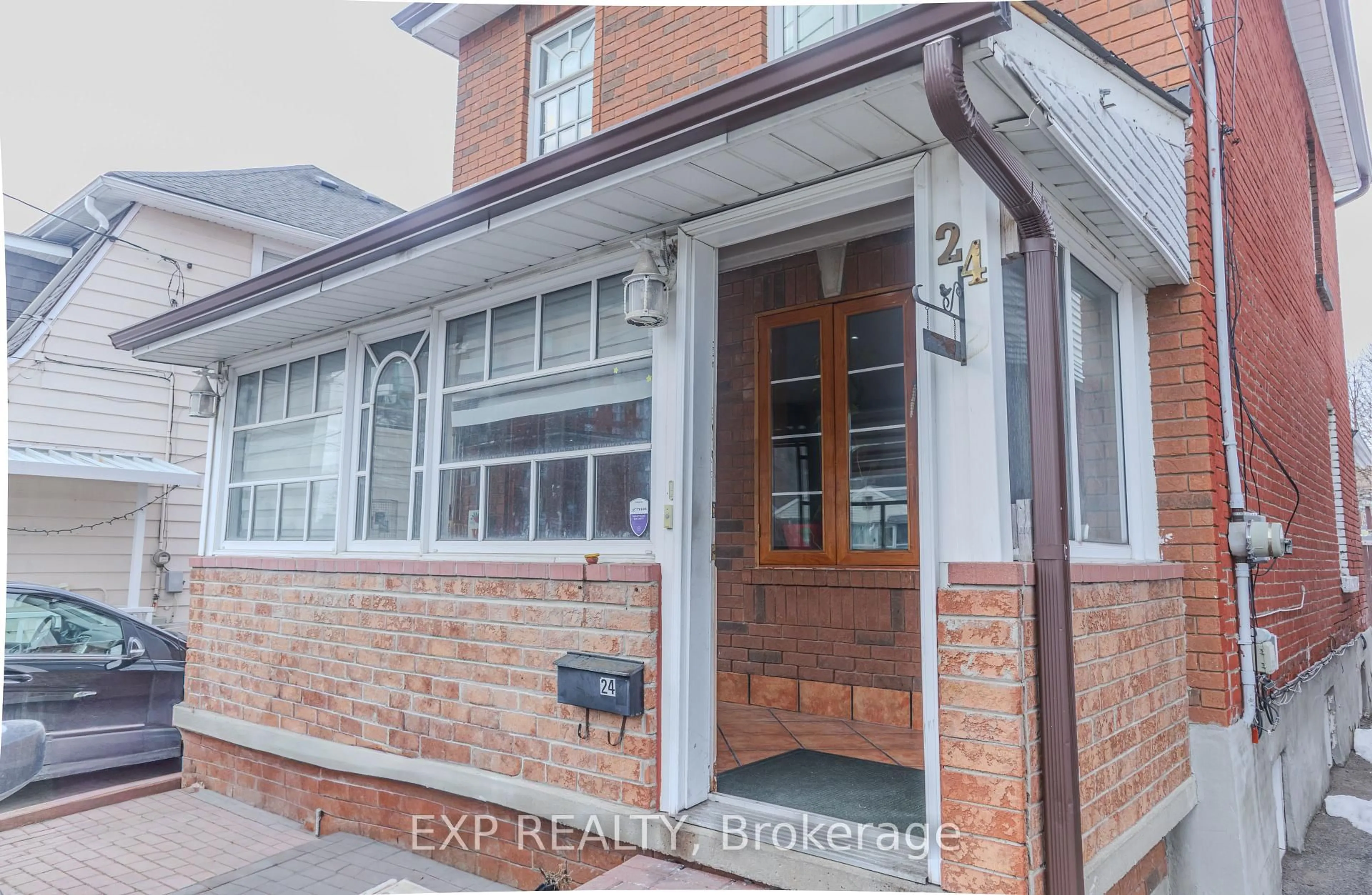 Home with brick exterior material, building for 24 Goldwin Ave, Toronto Ontario M6M 2C4