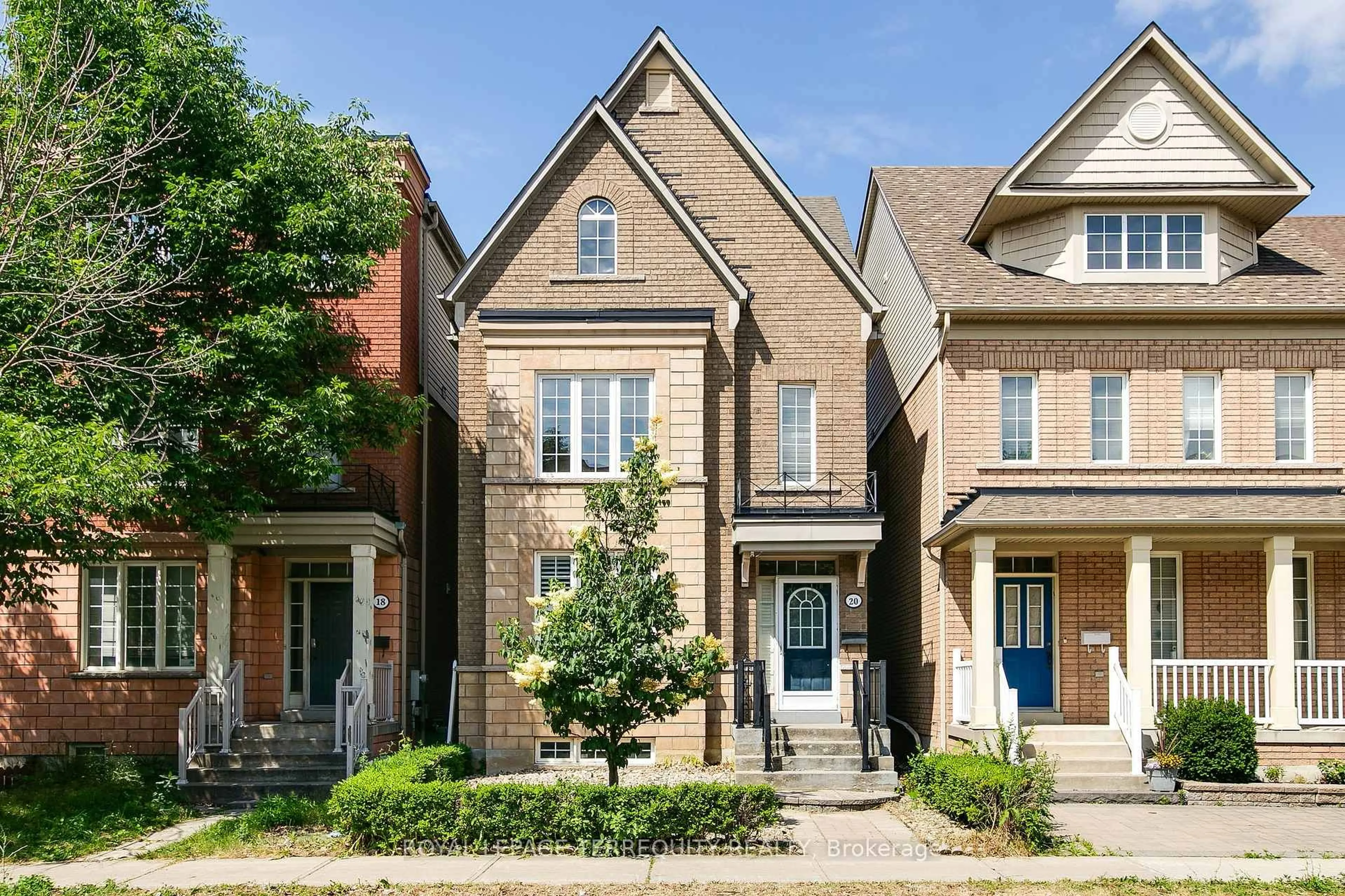 Home with brick exterior material, street for 20 Herzberg Gdns, Toronto Ontario M3J 3P4