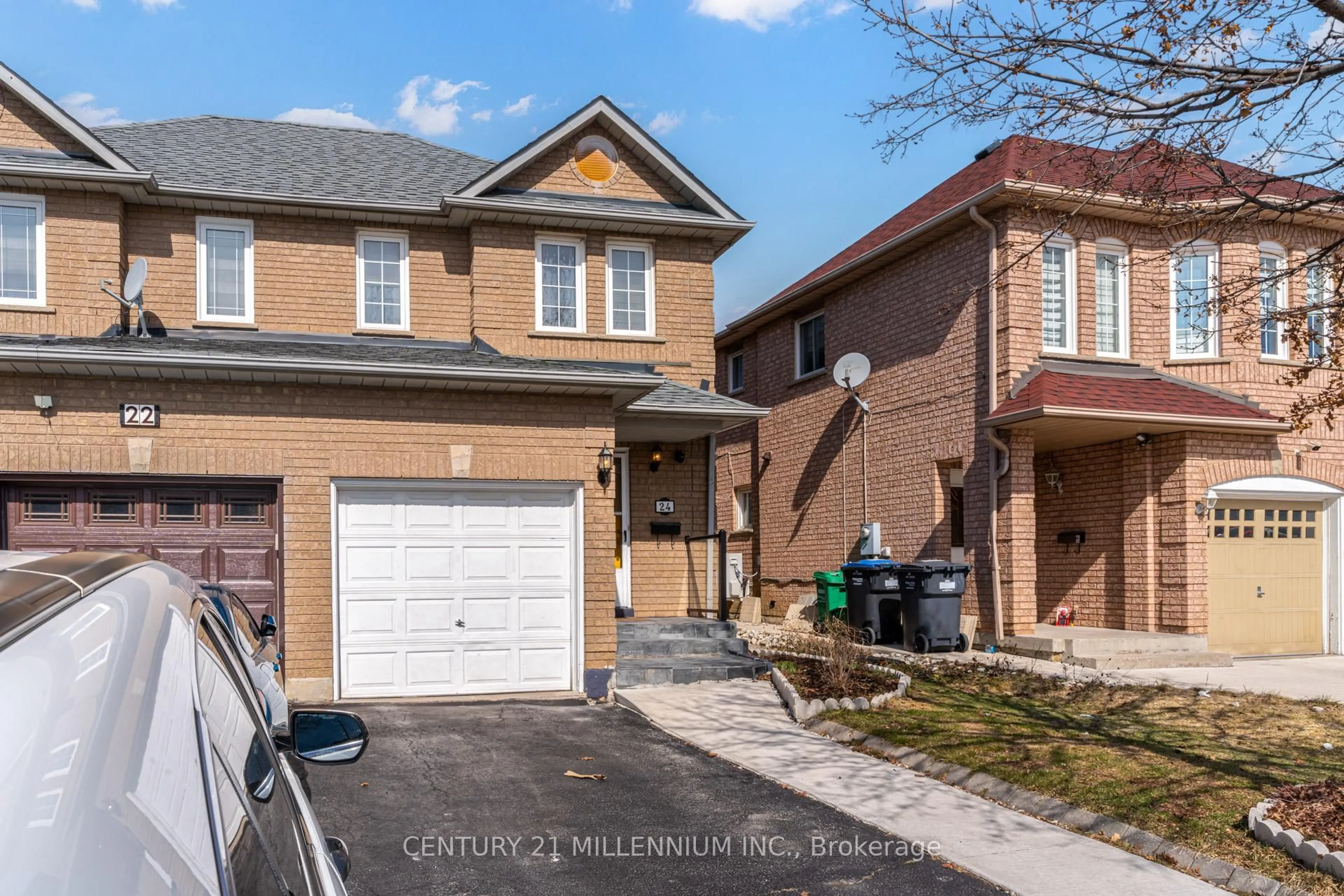 Home with brick exterior material, street for 24 Herkes Dr, Brampton Ontario L6Y 4Z2