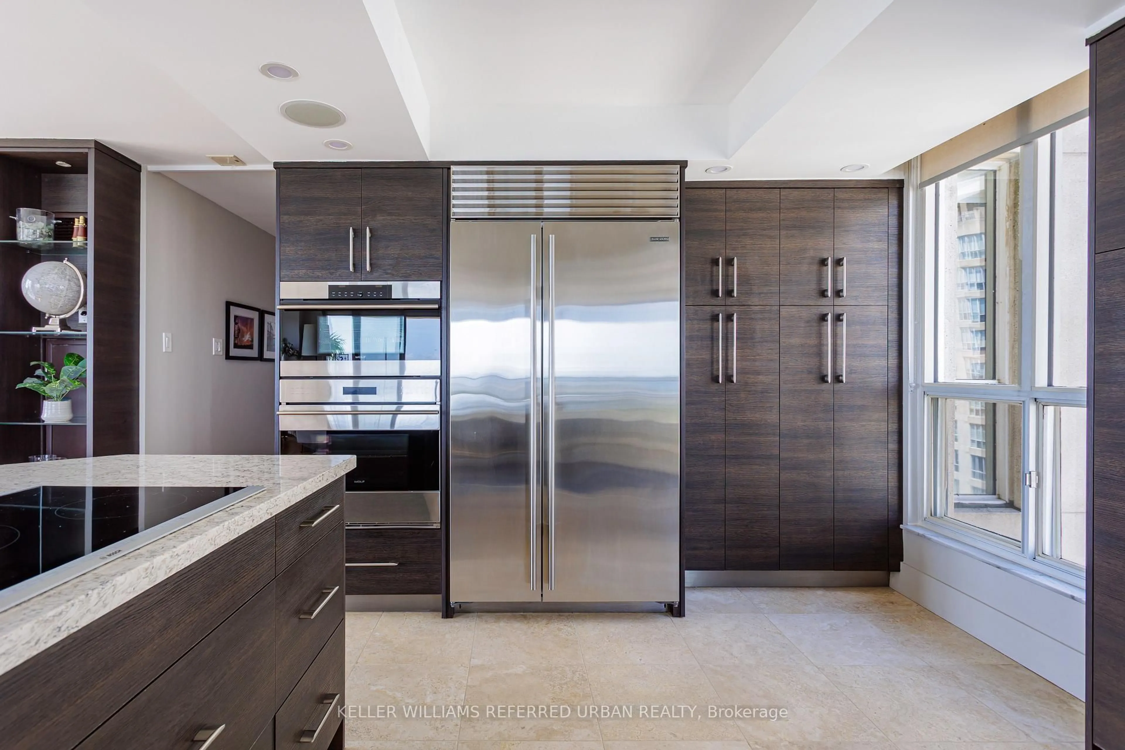 Contemporary kitchen, ceramic/tile floor for 2285 Lake Shore Blvd #902, Toronto Ontario M8V 3X9