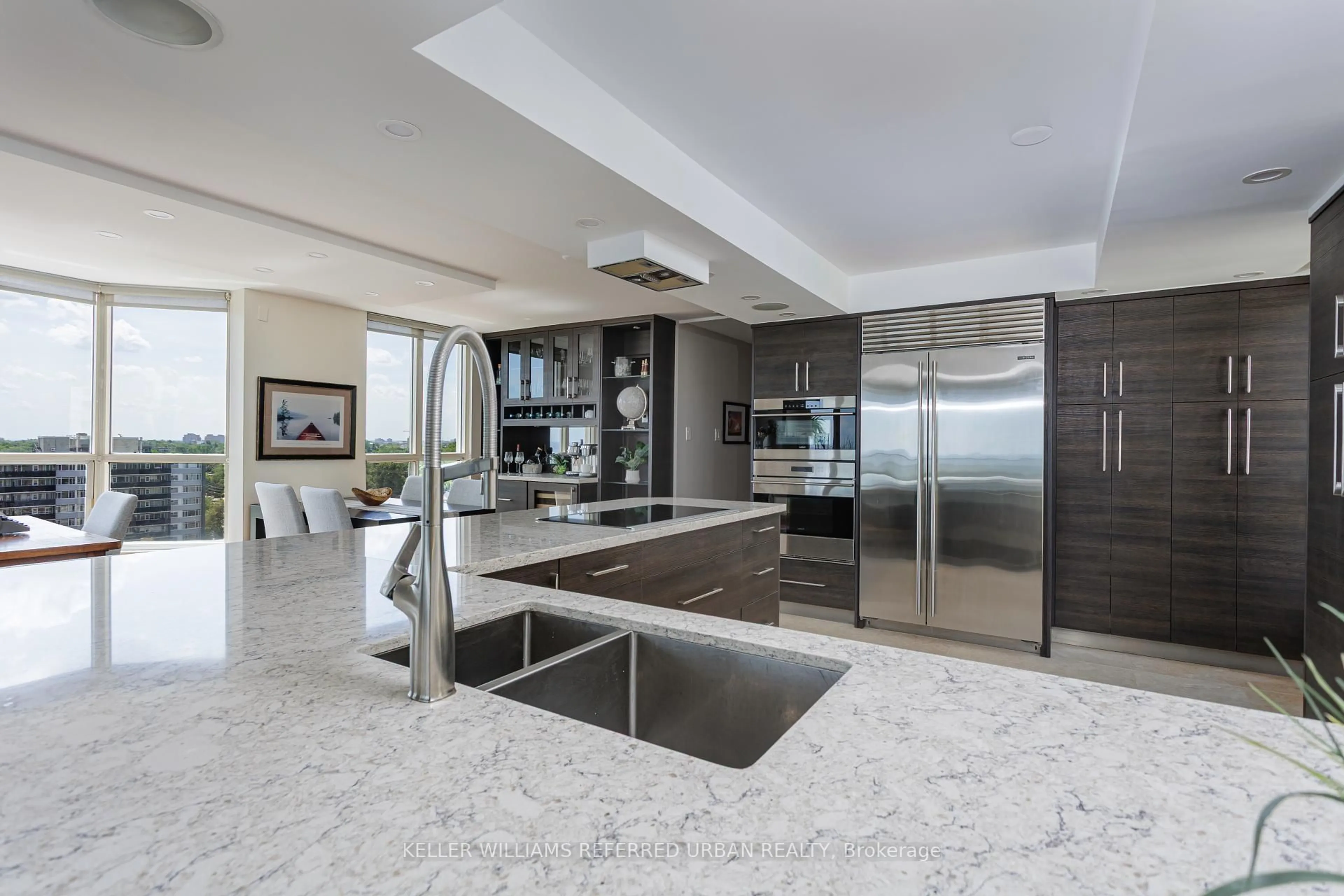Contemporary kitchen, ceramic/tile floor for 2285 Lake Shore Blvd #902, Toronto Ontario M8V 3X9