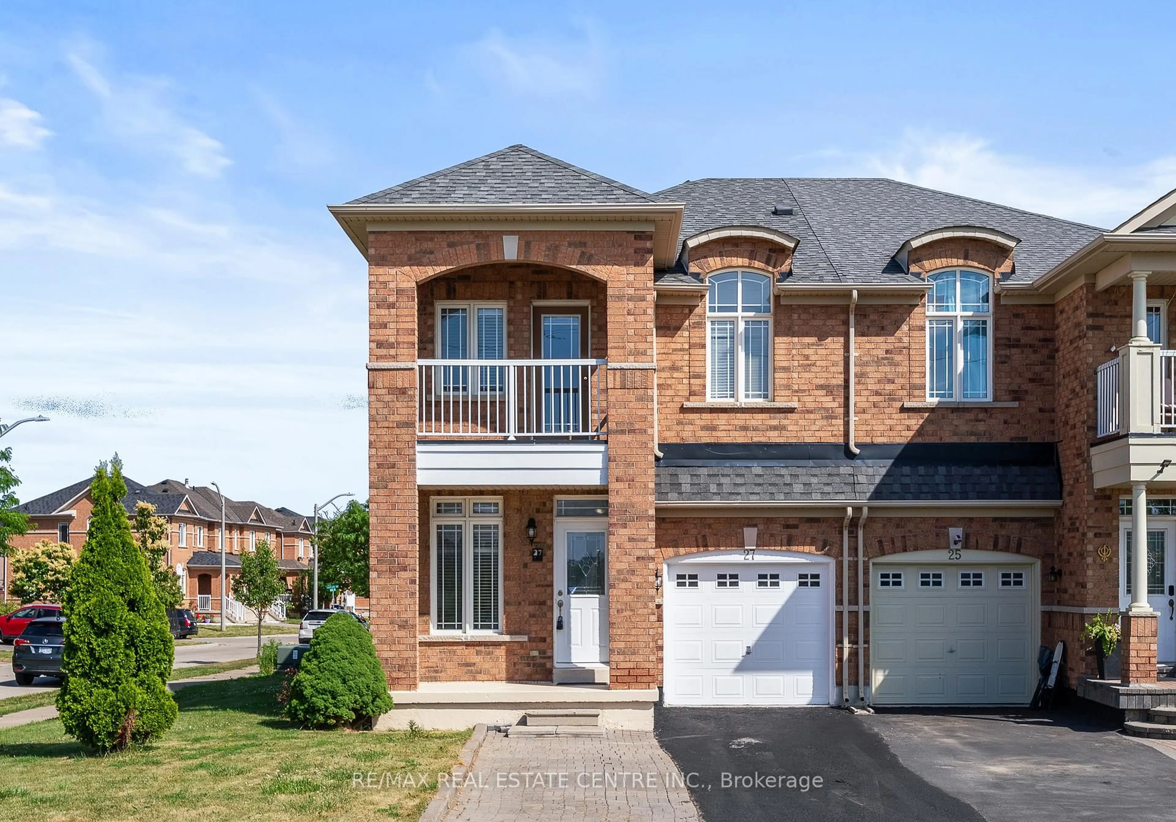 Home with brick exterior material, street for 27 Percy Gate, Brampton Ontario L7A 3S1