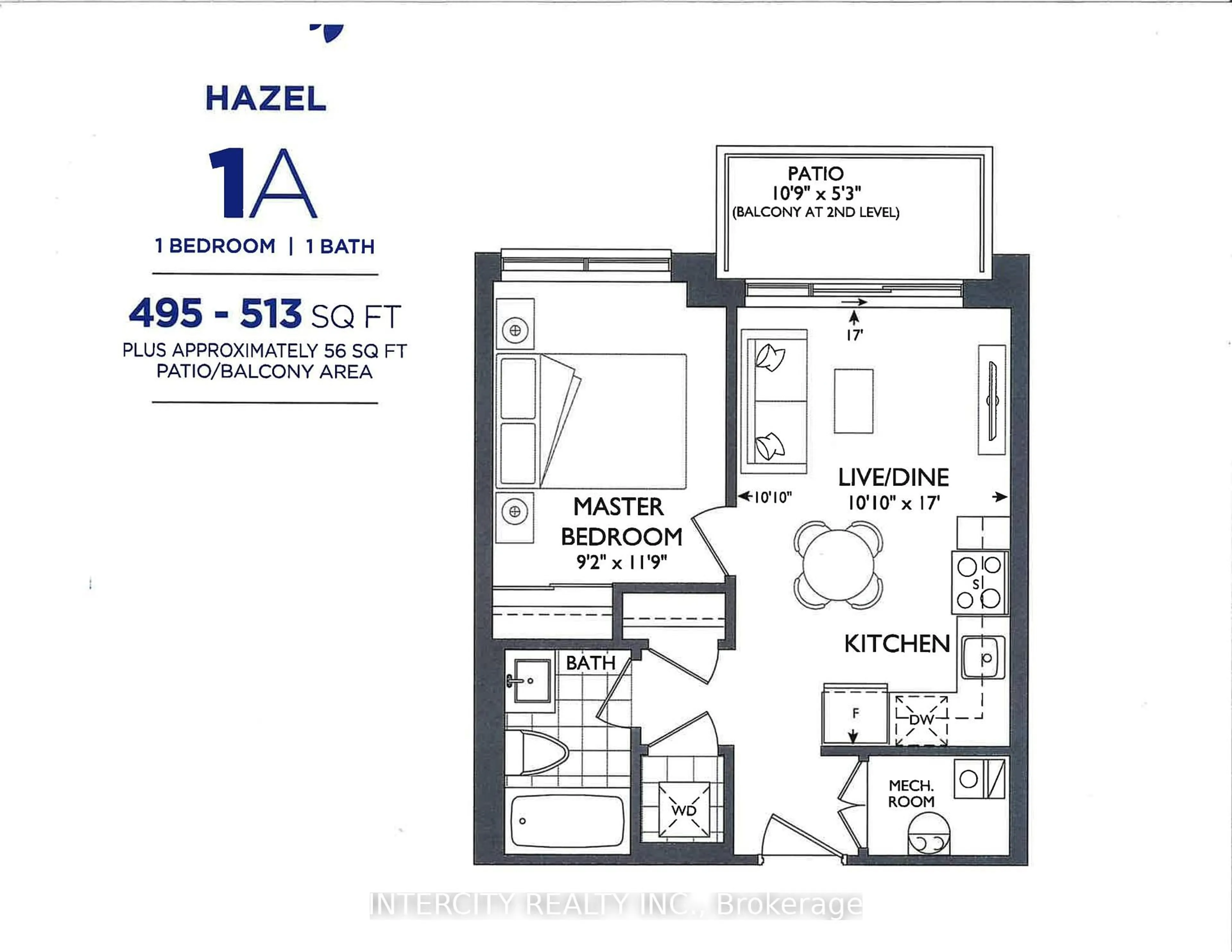 Floor plan for 85 Attmar Dr #138, Brampton Ontario L6P 0Y6