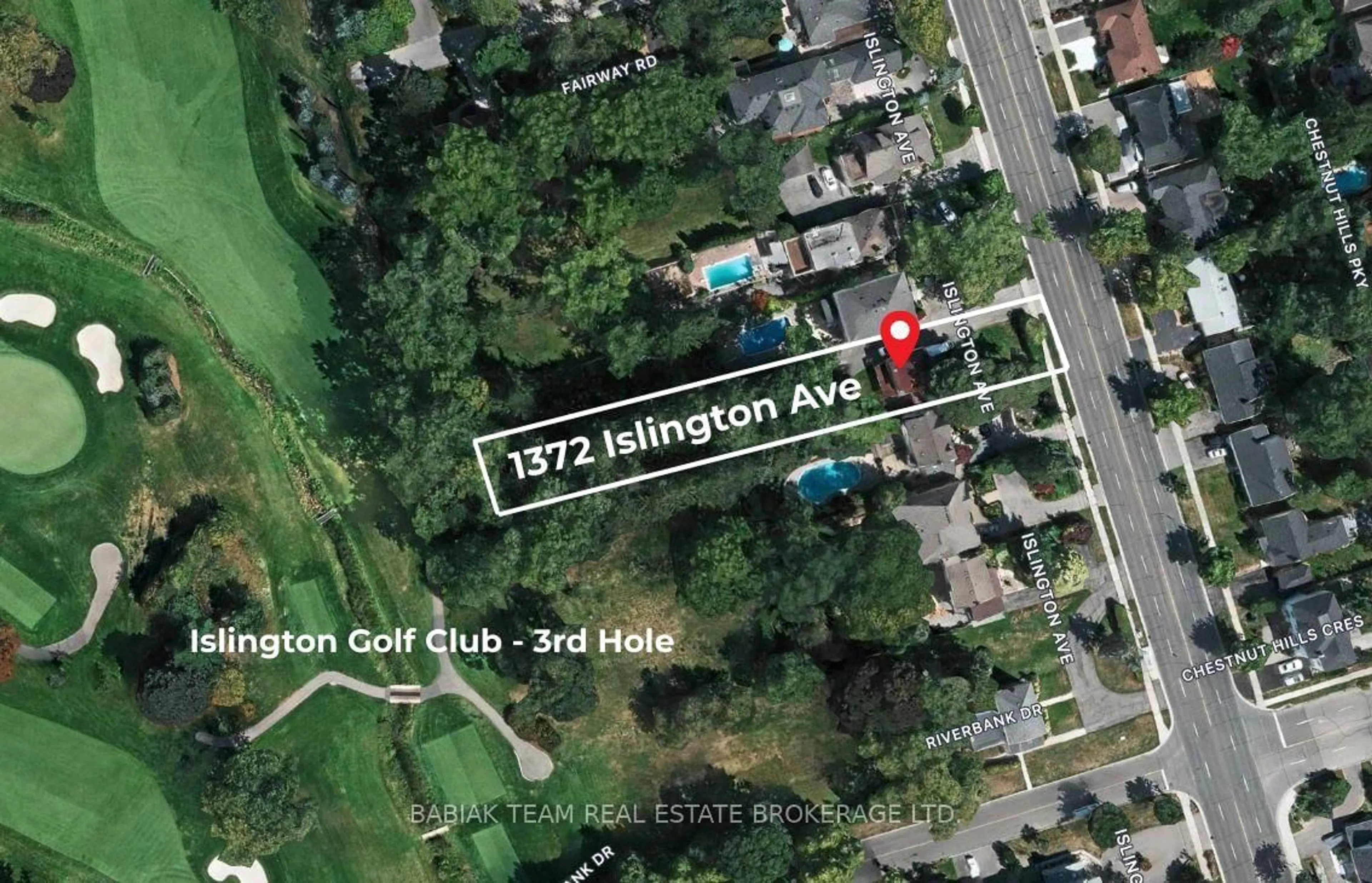 A pic from outside/outdoor area/front of a property/back of a property/a pic from drone, street for 1372 Islington Ave, Toronto Ontario M9A 3K6