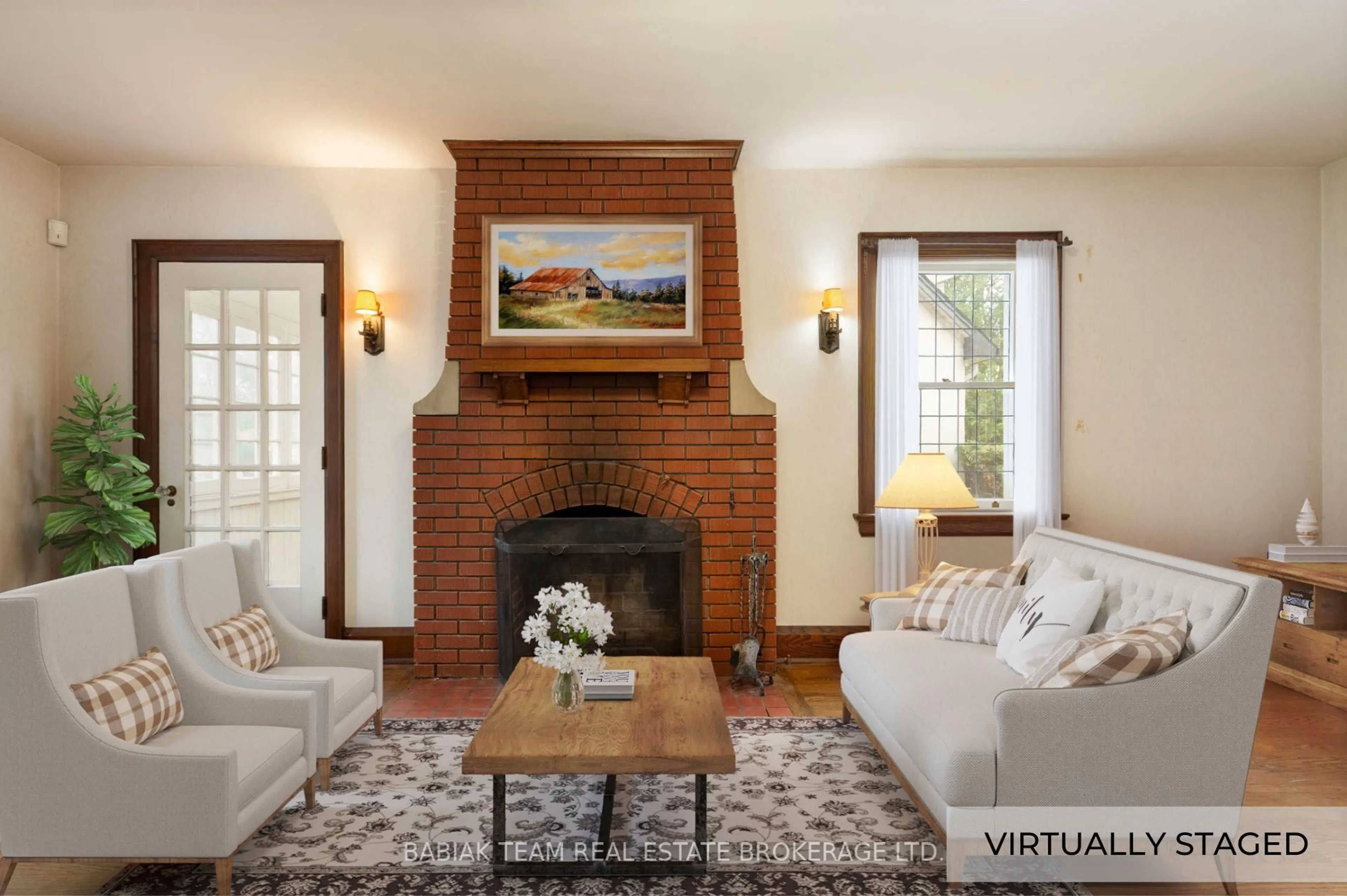 Living room with furniture, ceramic/tile floor for 1372 Islington Ave, Toronto Ontario M9A 3K6
