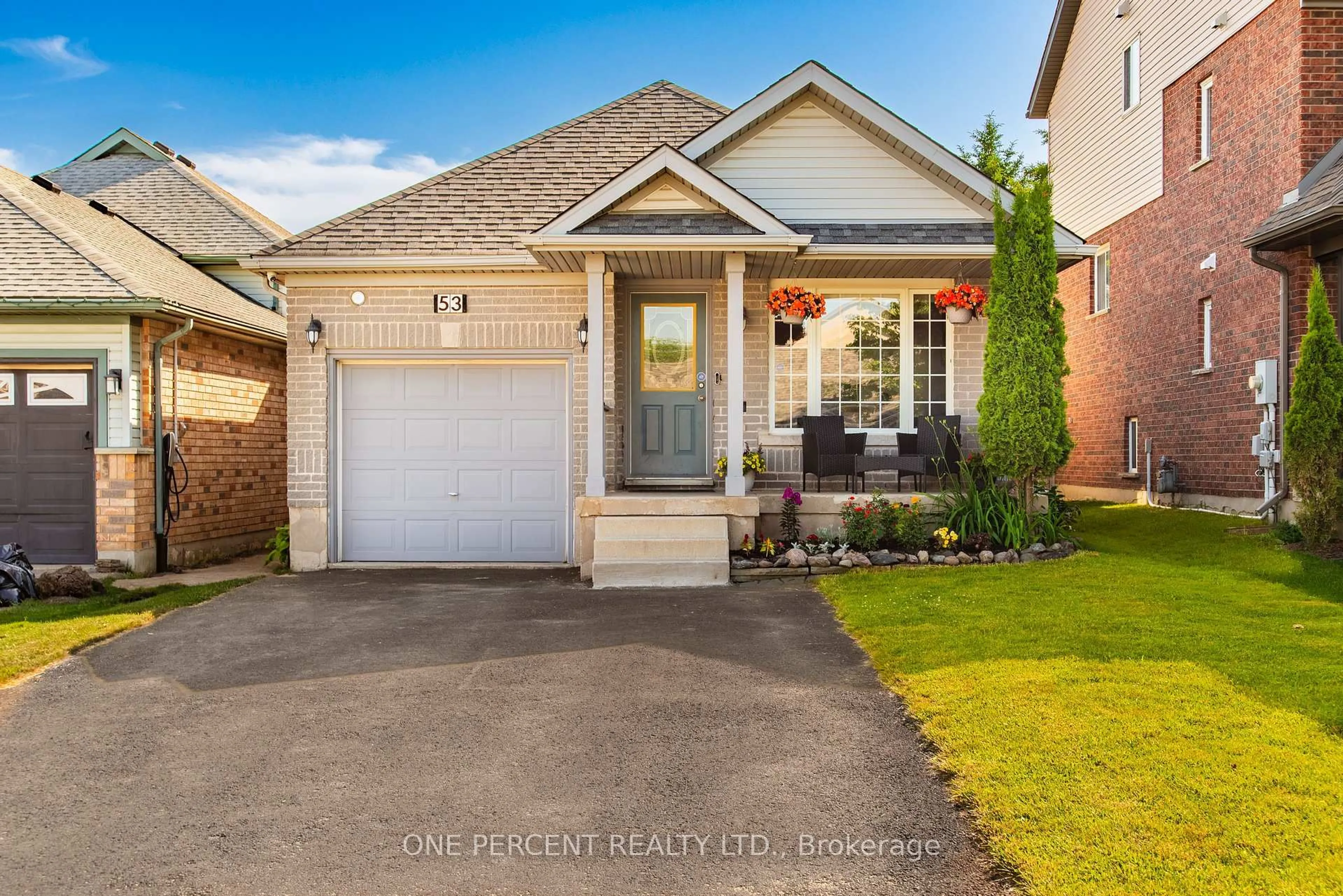 Home with brick exterior material, street for 53 Biscayne Cres, Orangeville Ontario L9W 5B2