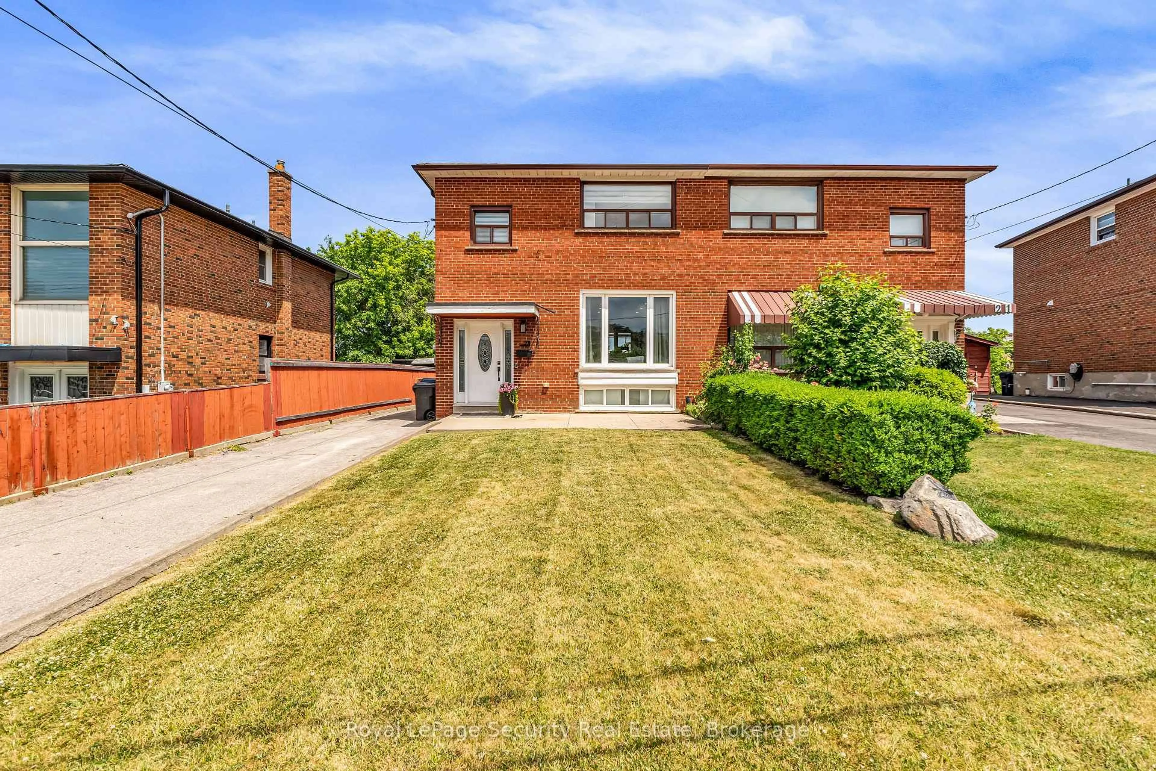 Home with brick exterior material, street for 23 Talent Cres, Toronto Ontario M9M 2N5
